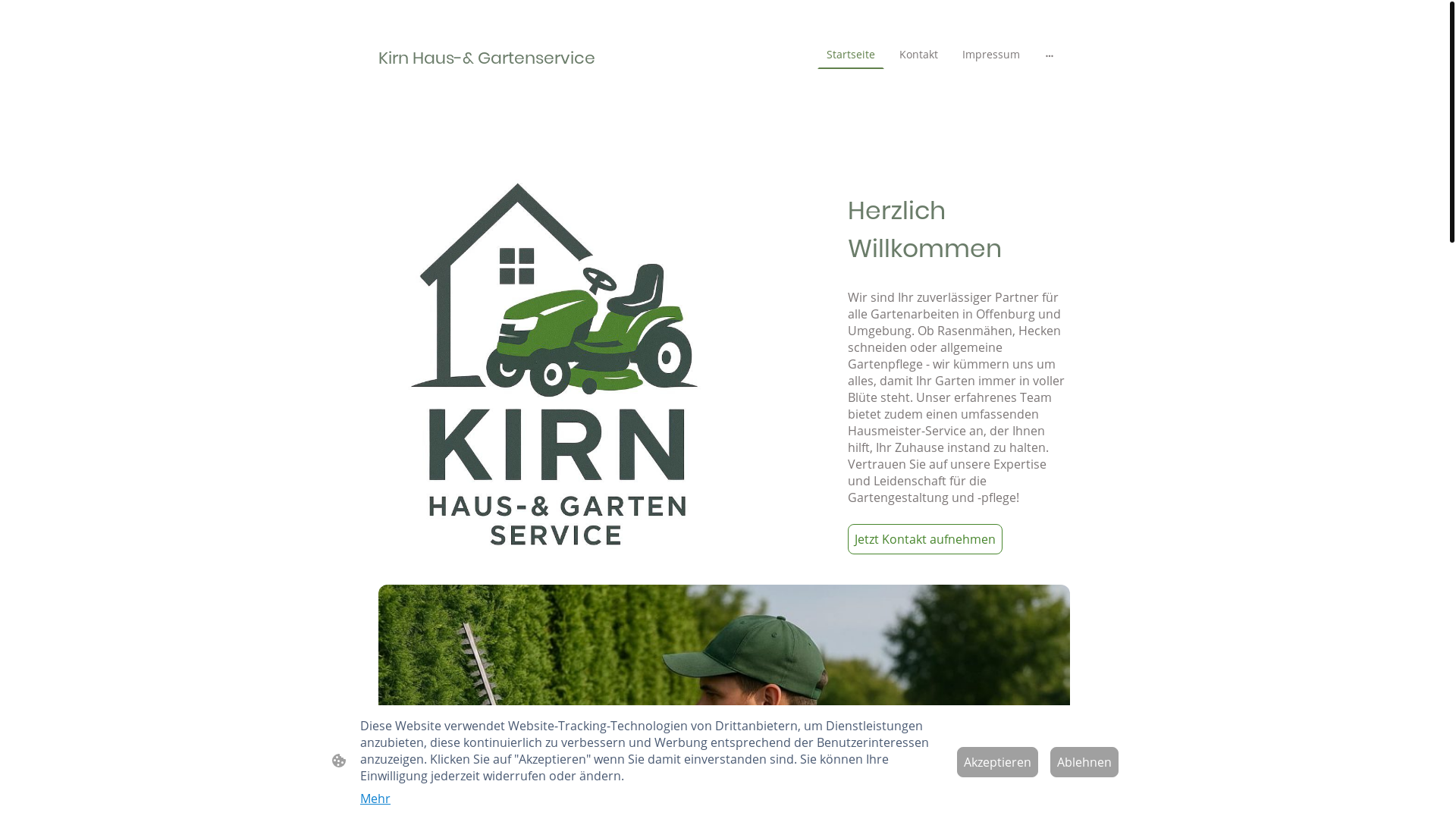 website screenshot of https://kirn-haus-garten.de/