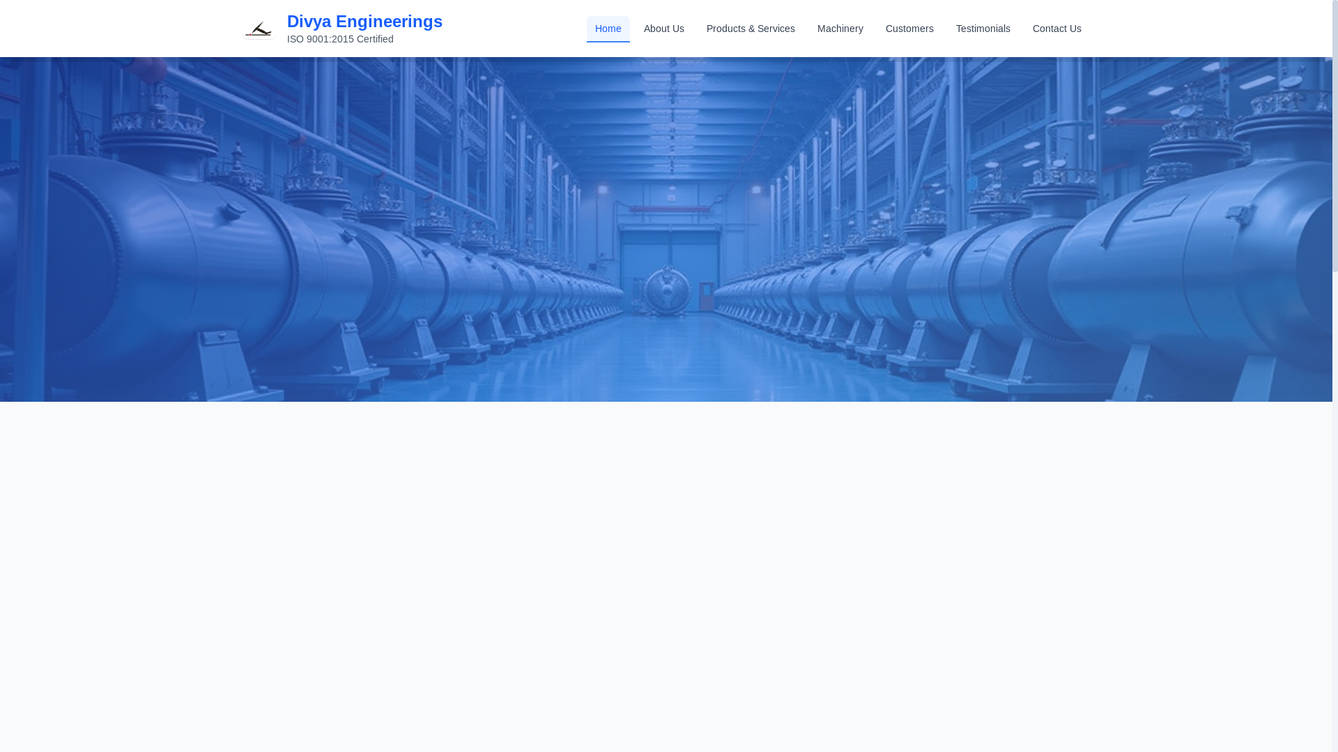 website screenshot of https://divya-engineerings.pages.dev/
