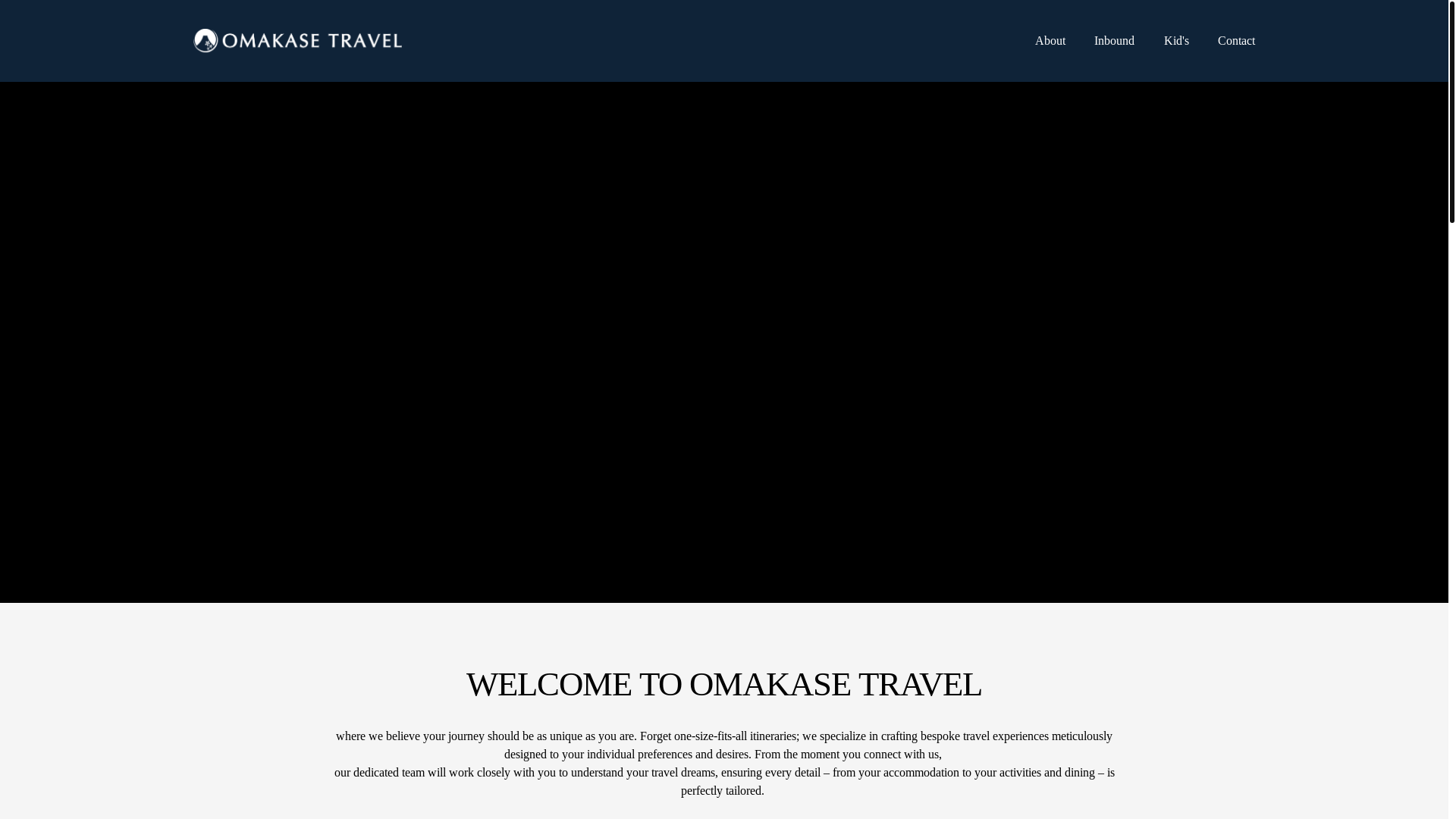 website screenshot of https://omakasetravel.net/