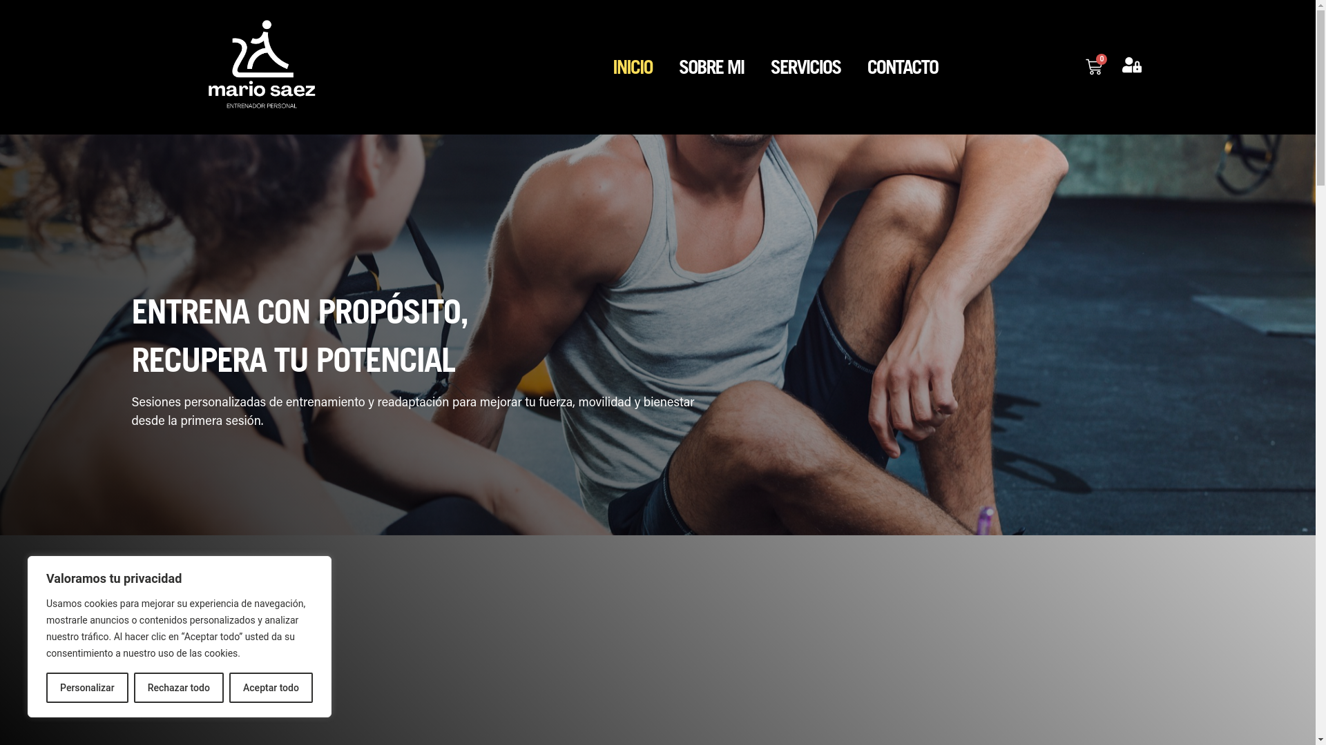 website screenshot of https://mariosaez.com.es/