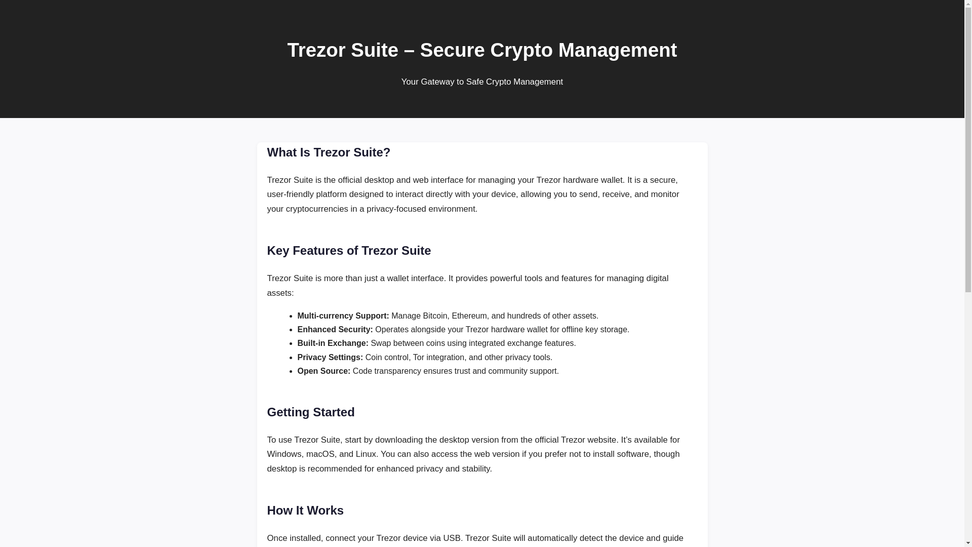 website screenshot of https://suite-trezrio.pages.dev/