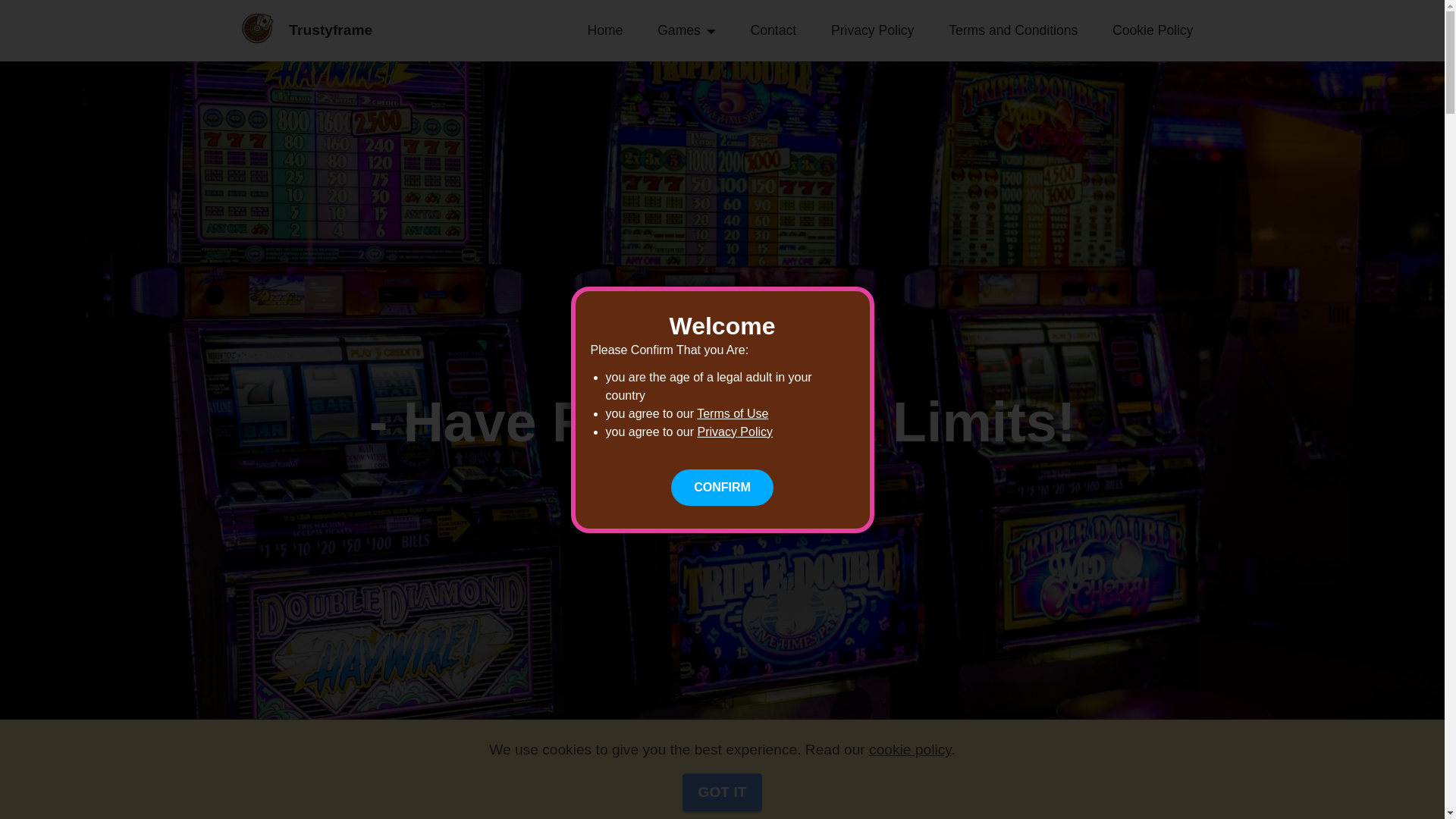 website screenshot of https://trustyframe.top/