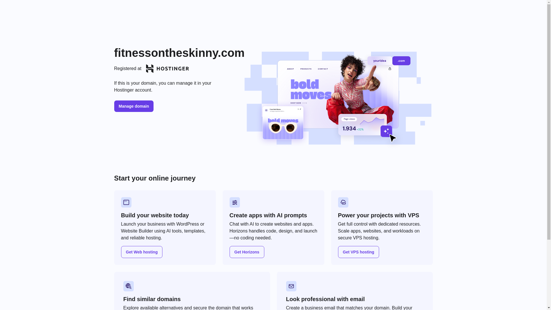website screenshot of https://fitnessontheskinny.com/