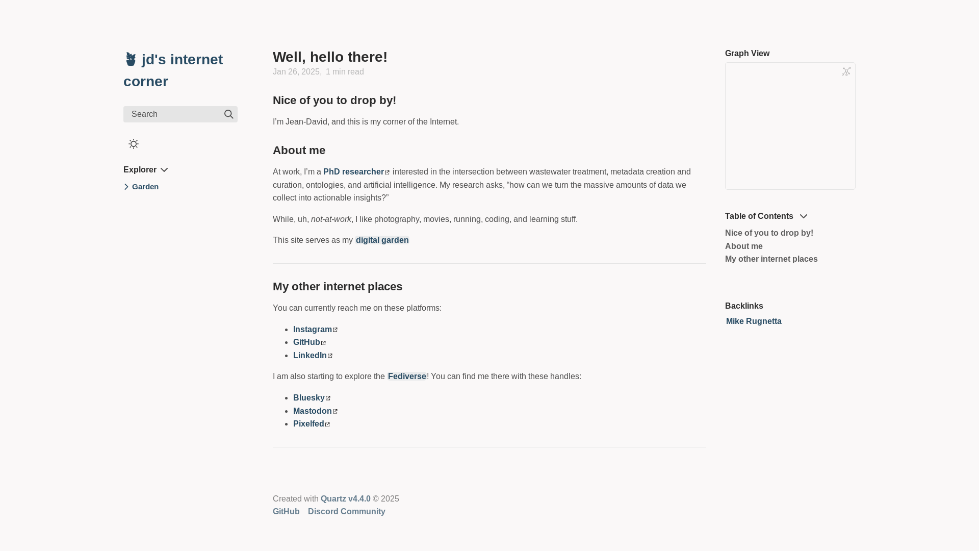 website screenshot of https://jds-internet-corner.com/