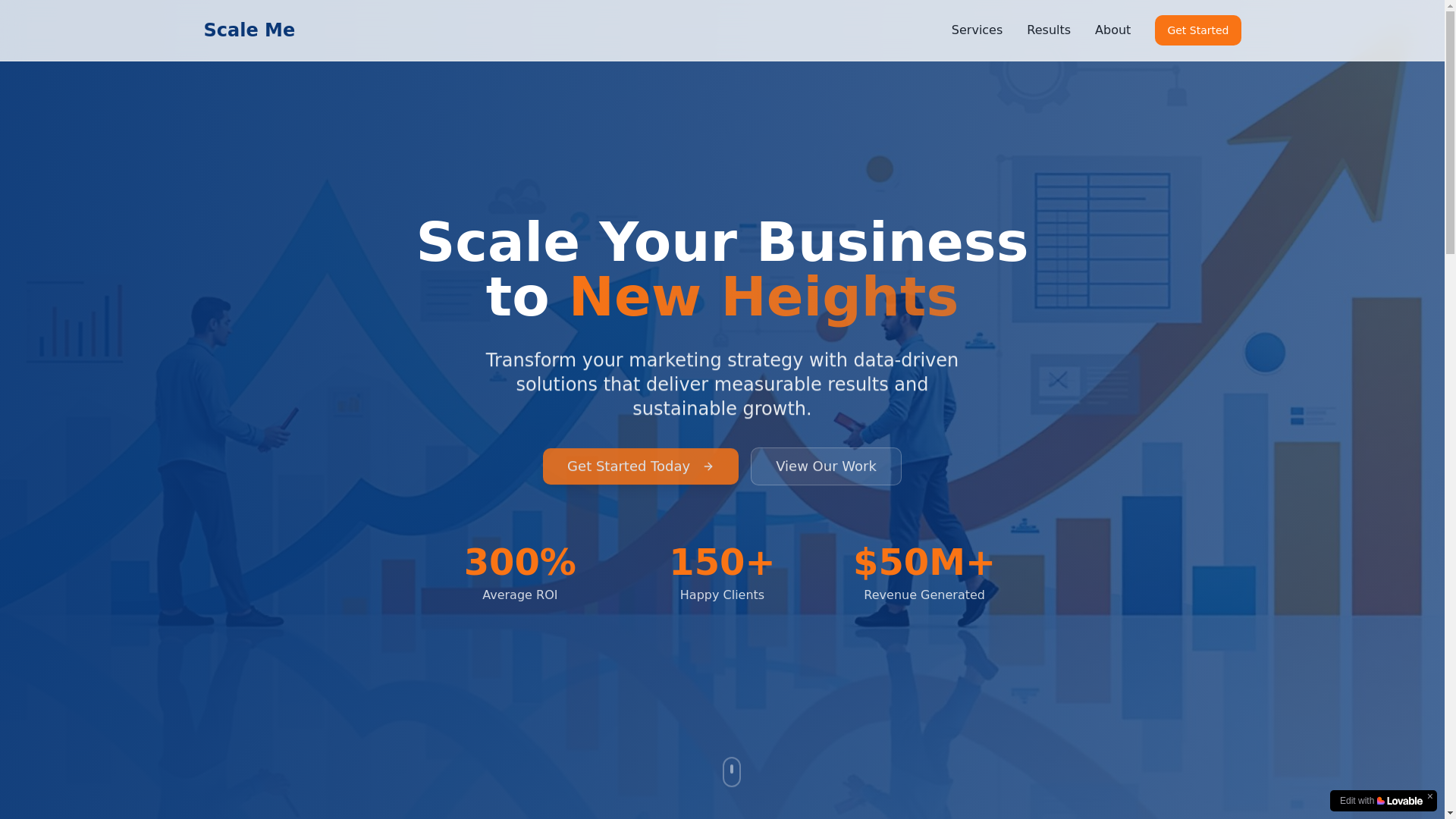 website screenshot of https://scale-me.info/