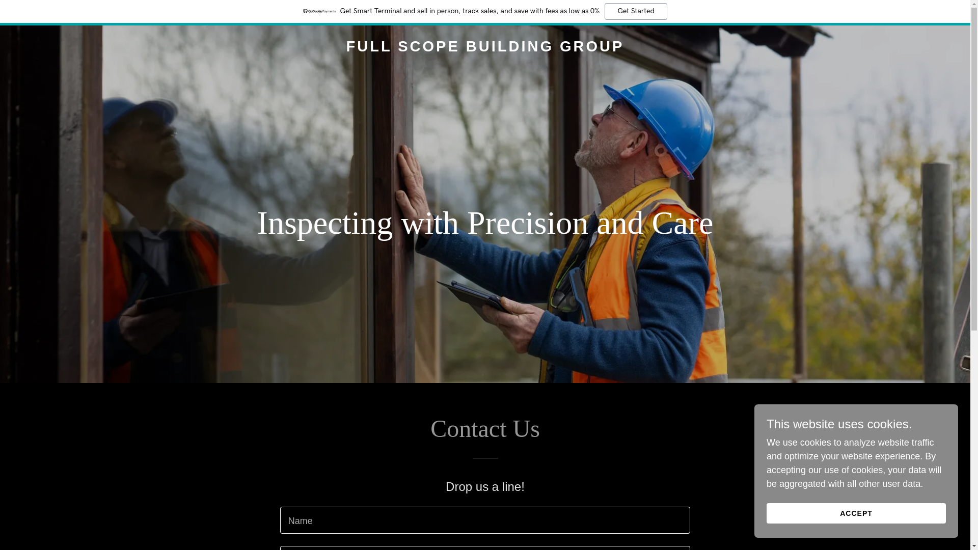 website screenshot of https://fullscopebuildinggroup.com.au/