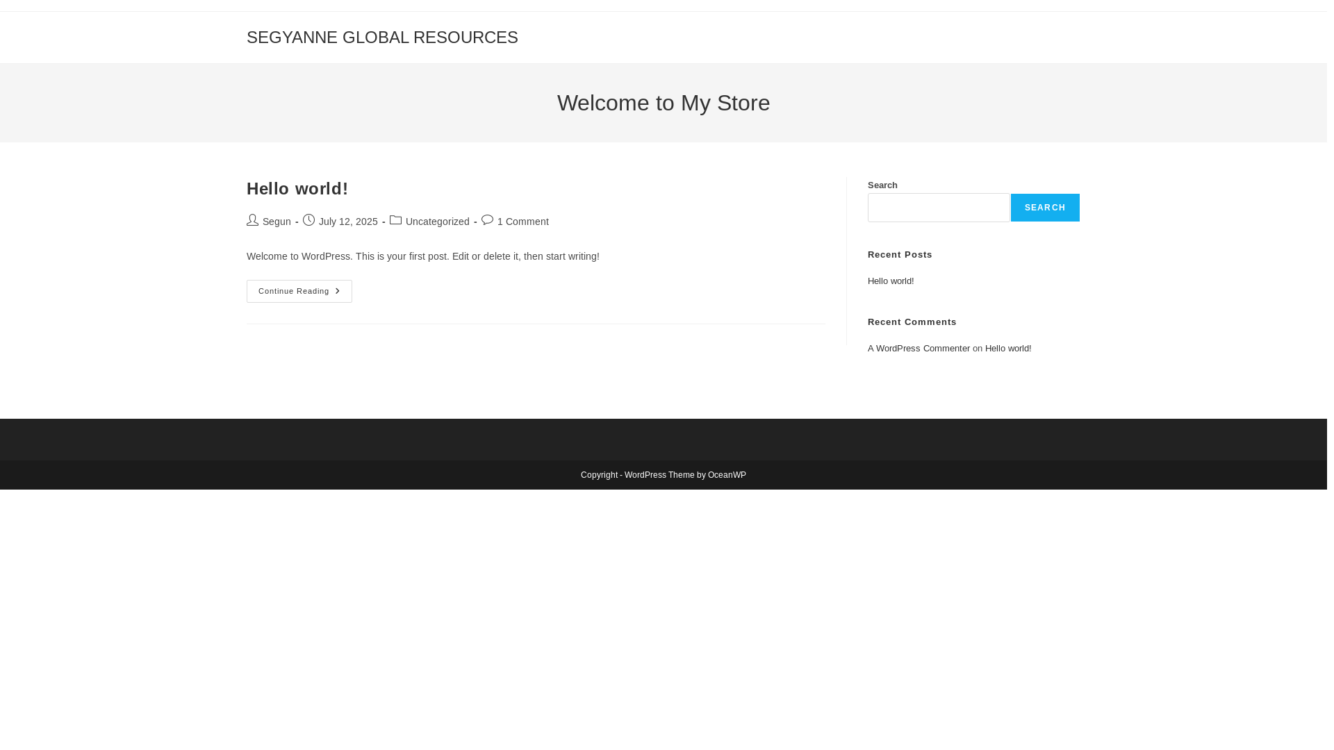 website screenshot of https://segyanneglobalresources.com.ng/
