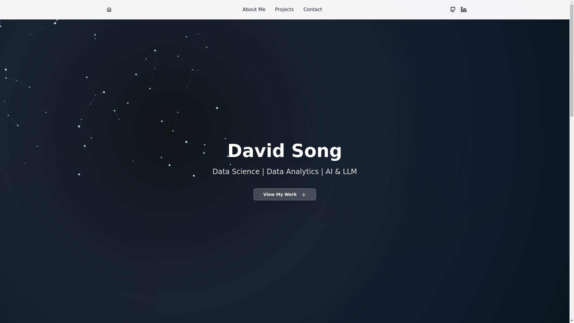 website screenshot of https://david-song.me/