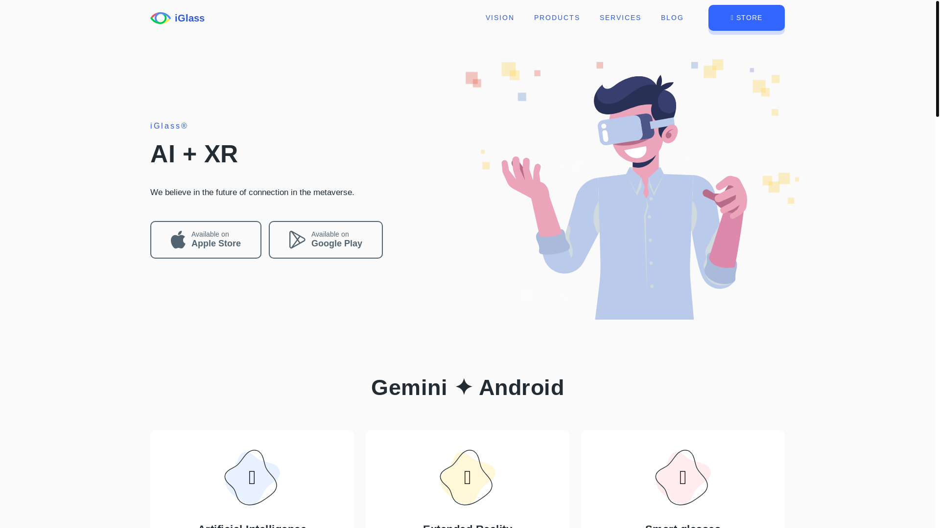 website screenshot of https://iglass.pages.dev/