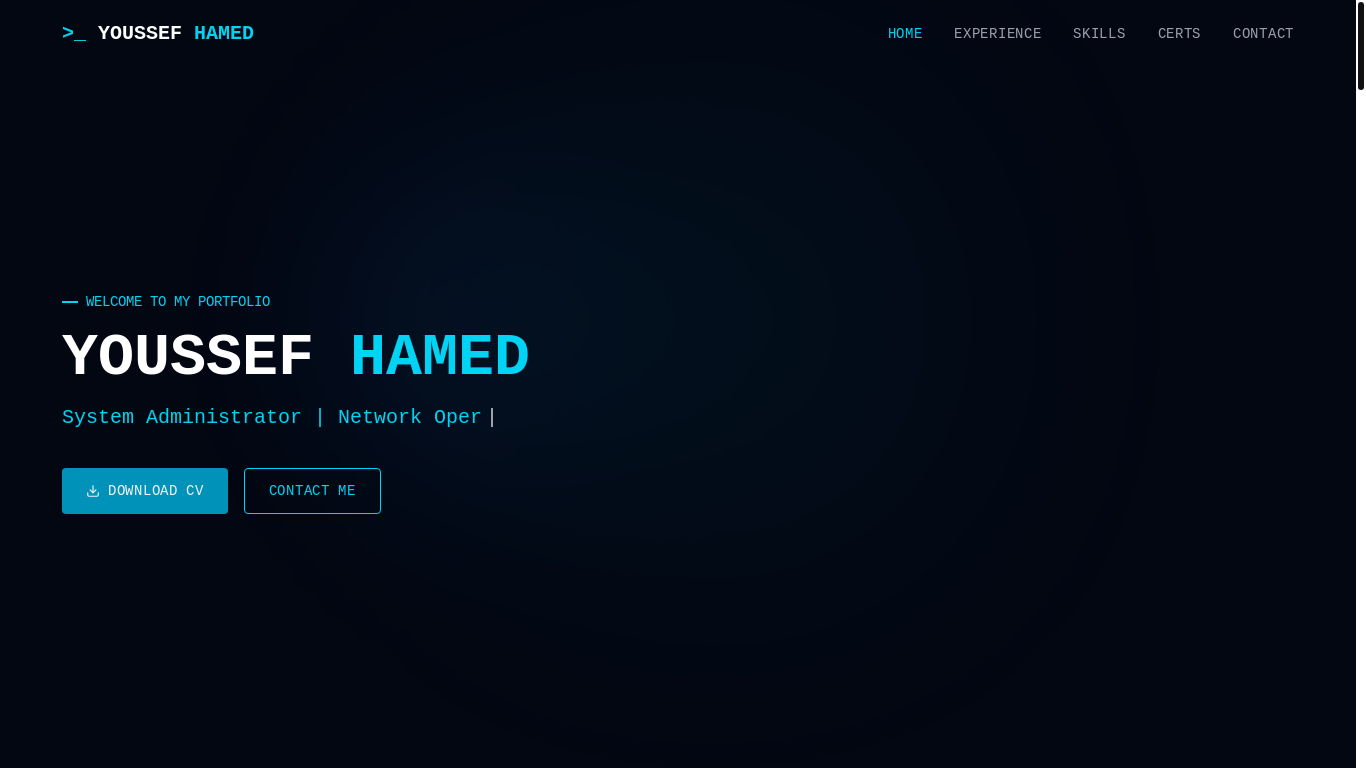 website screenshot of https://youssefhamed.pages.dev/