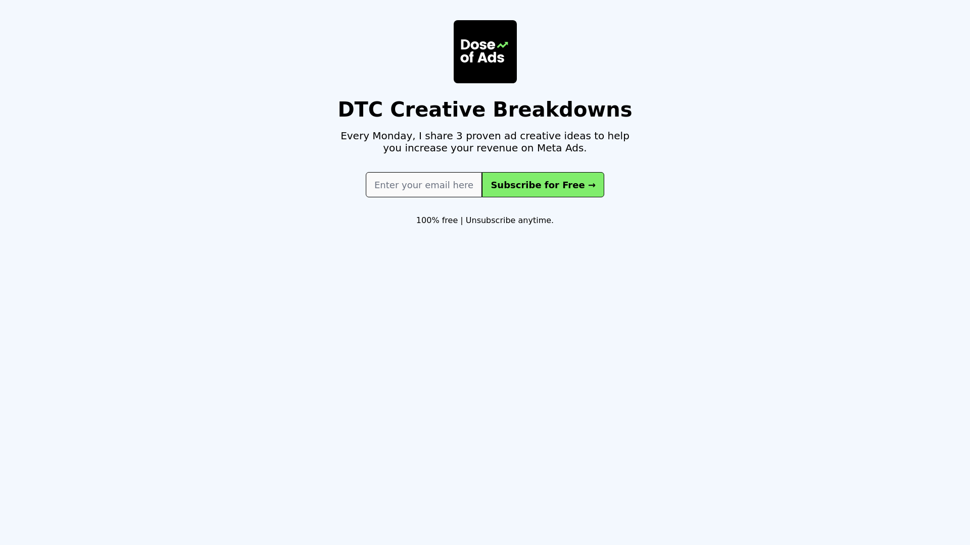 website screenshot of https://getdoseofads.com/