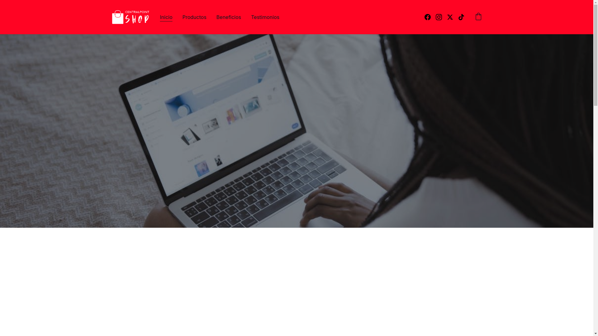 website screenshot of https://centralpointshop.com/