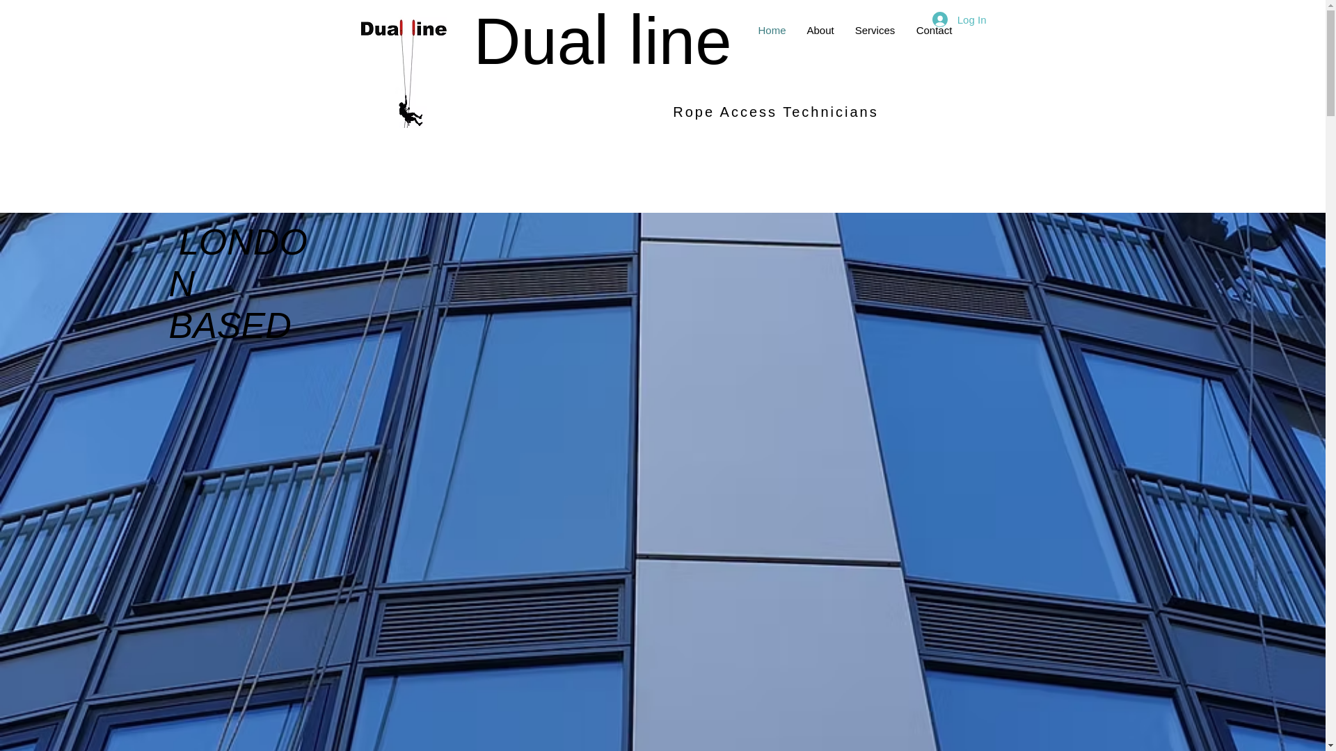 website screenshot of https://duallineropeaccess.co.uk/