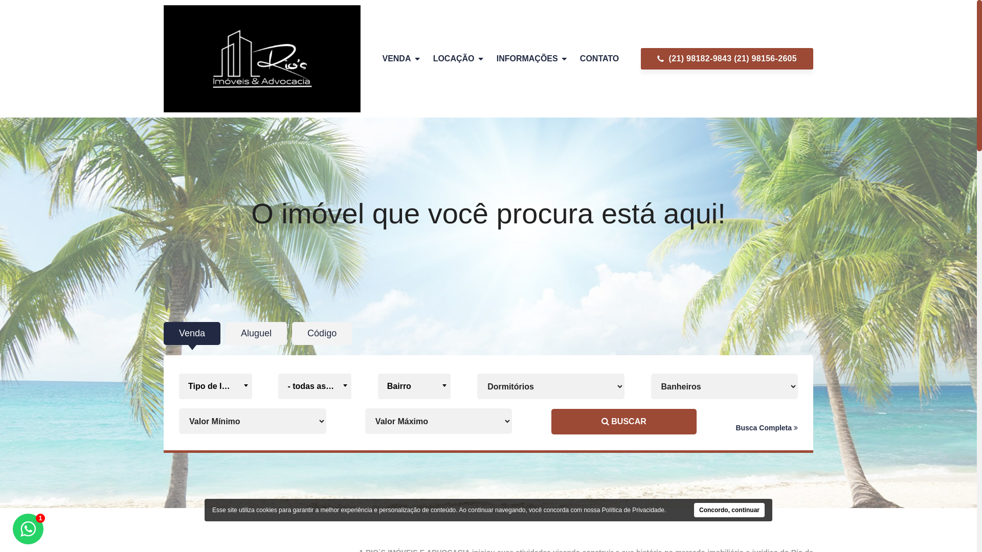 website screenshot of https://riosimoveiseadv.com.br/