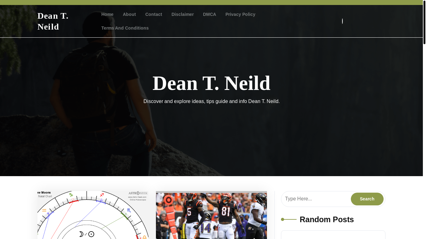 website screenshot of https://deanneildt.pages.dev/