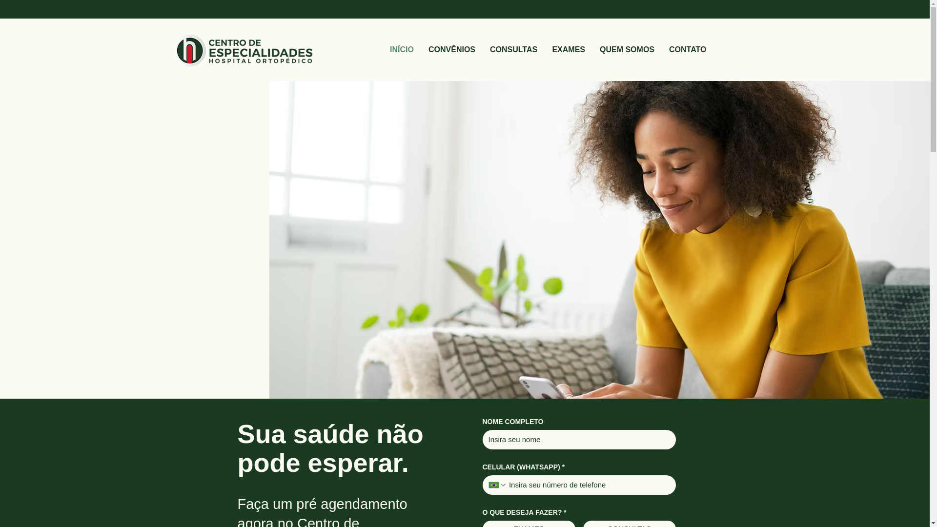 website screenshot of https://centrodeespecialidadesho.com/