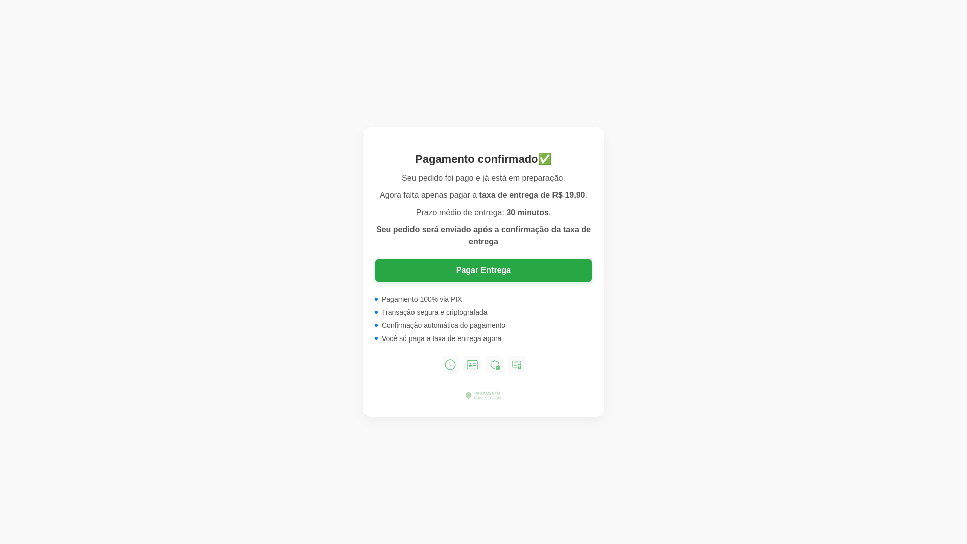 website screenshot of https://pedido-confirmado-taxa-entrega.pages.dev/