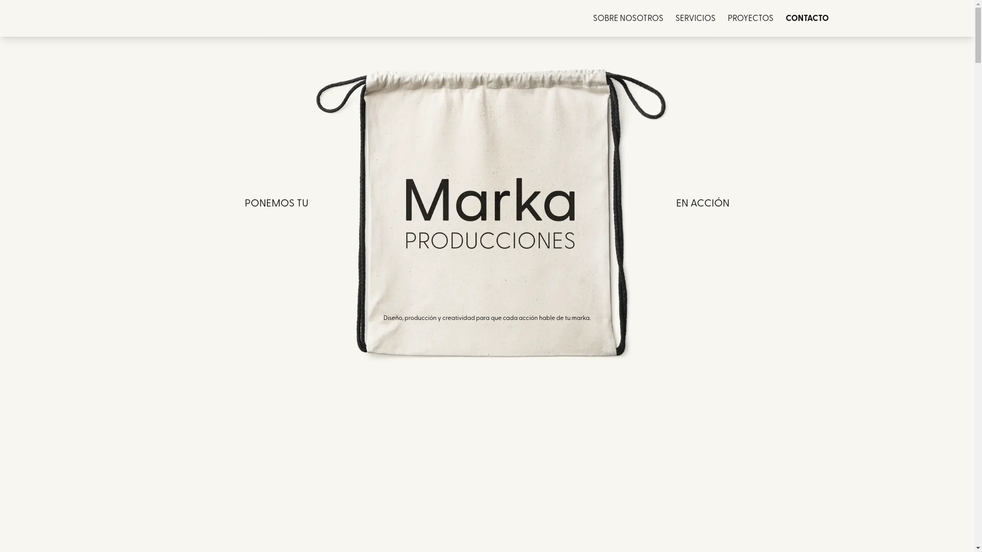 website screenshot of https://markaproducciones.com.ar/