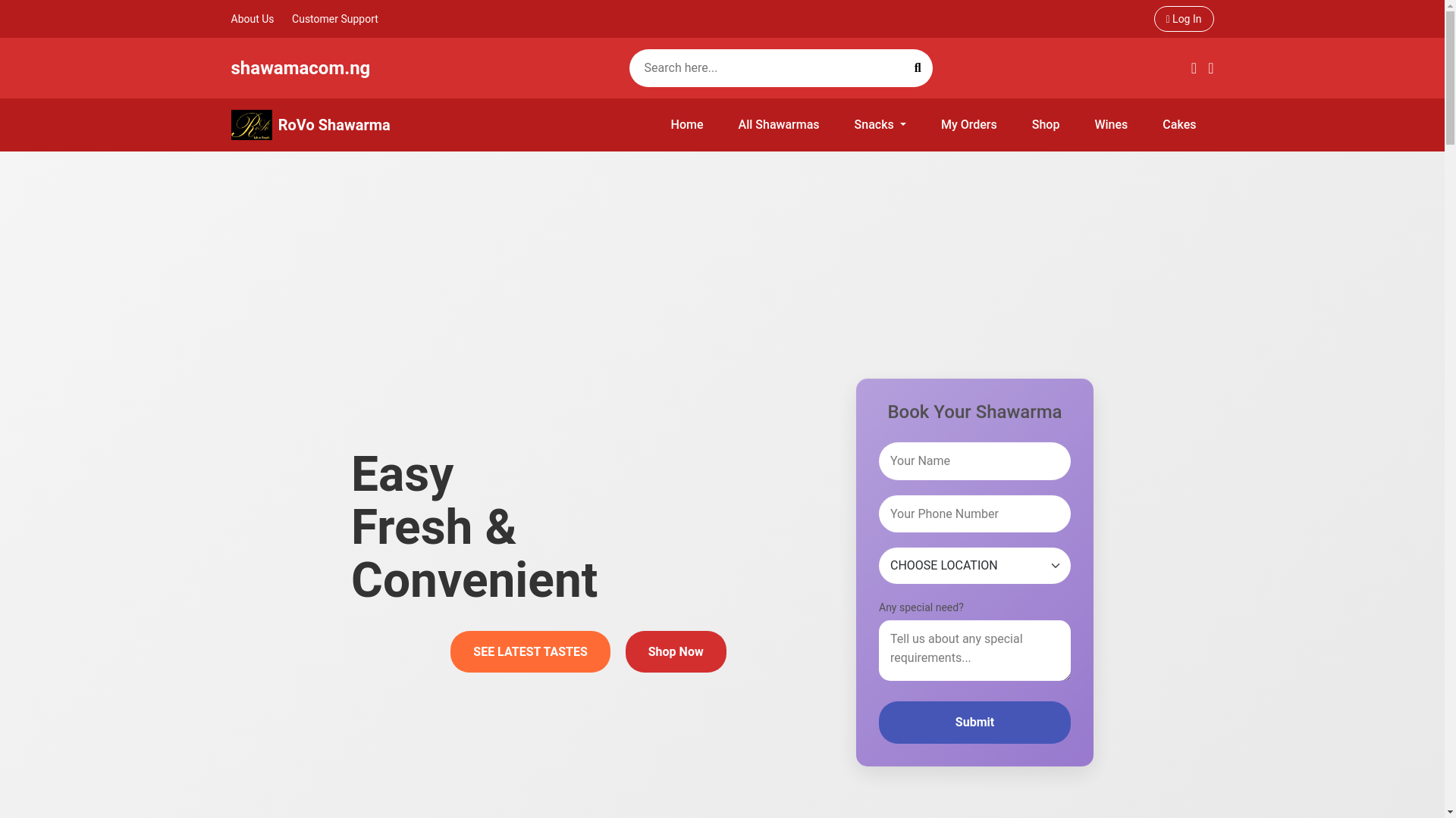 website screenshot of https://rovostore.pages.dev/