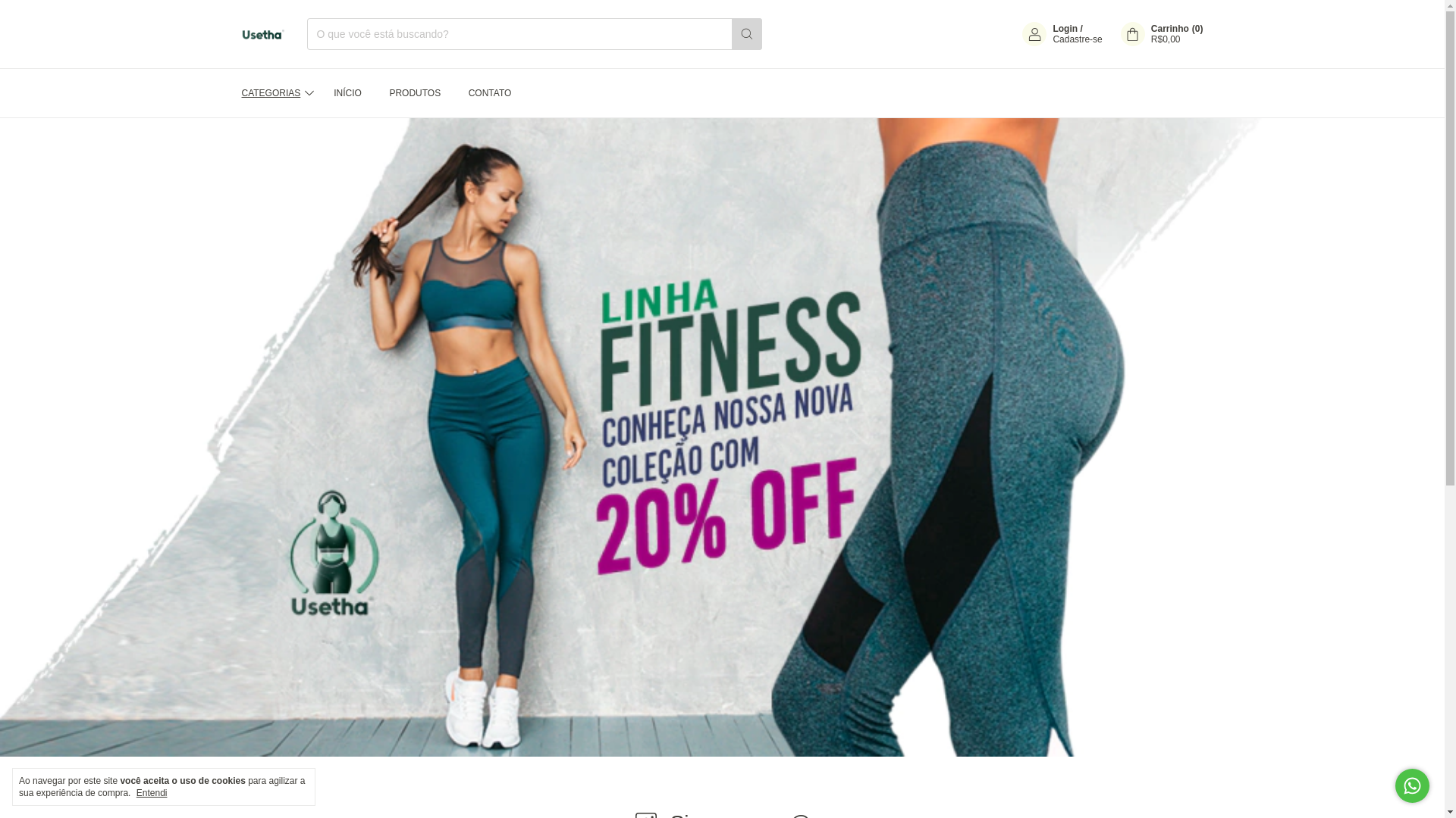 website screenshot of https://usethalondrina.com.br/