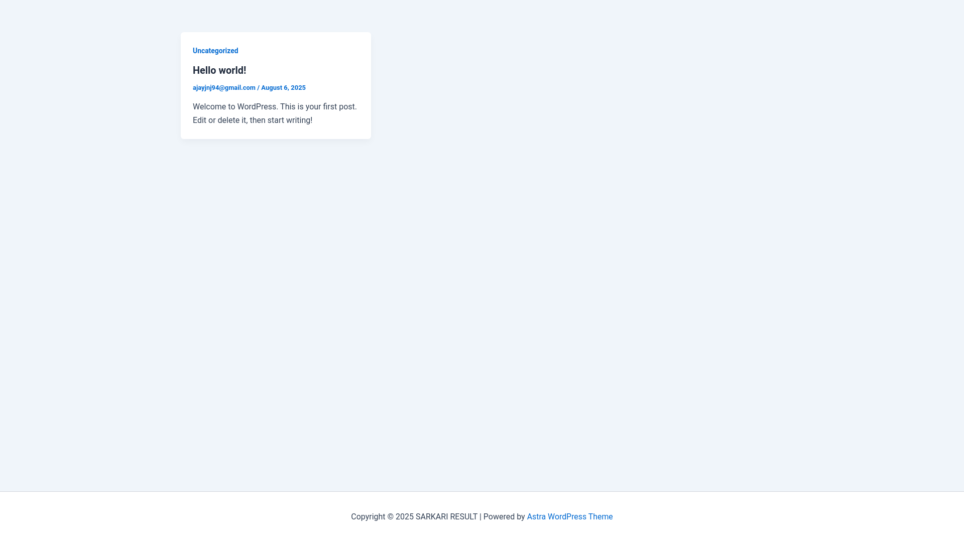 website screenshot of https://sarkariresult.lt/