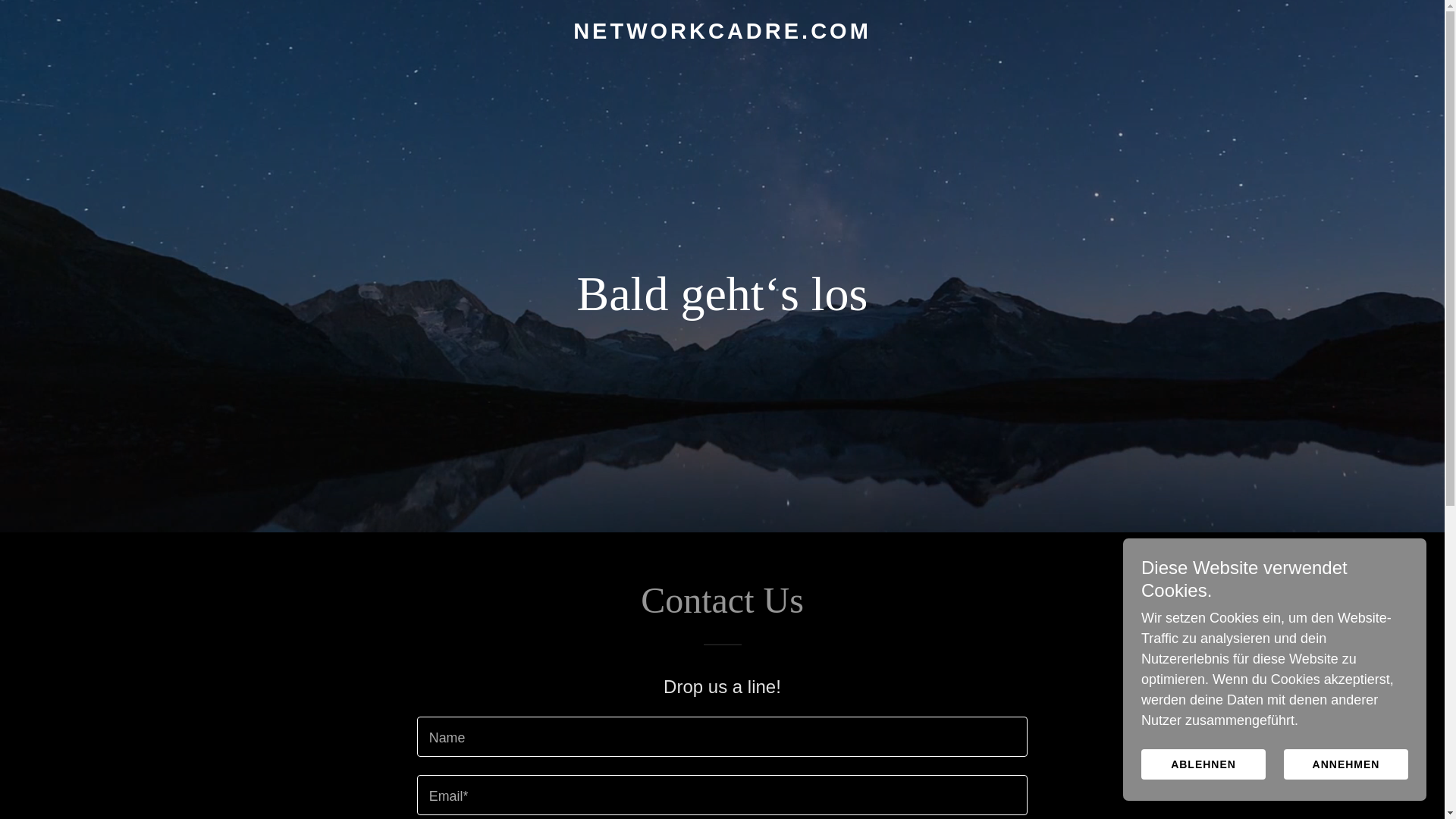 website screenshot of https://networkcadre.com/