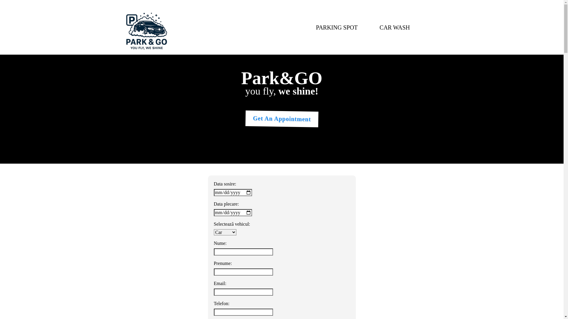 website screenshot of https://parkandgootopeni.com/