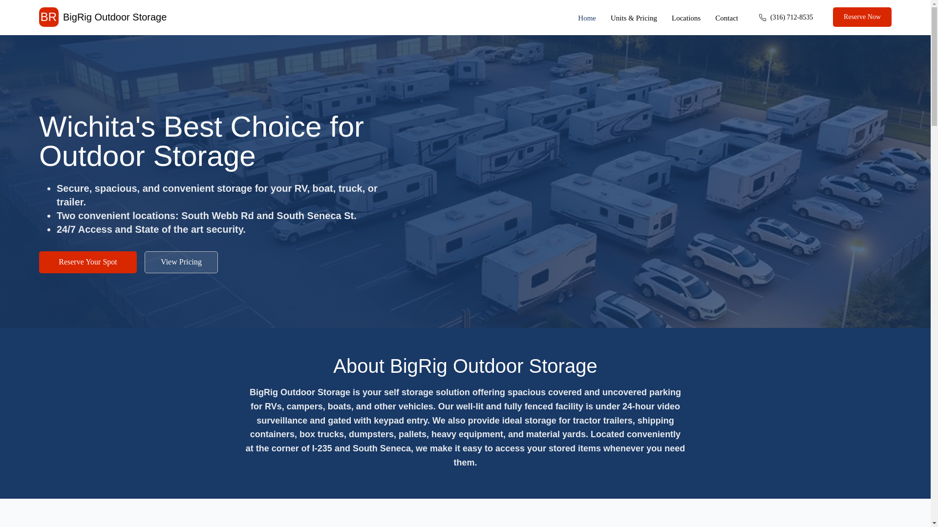 website screenshot of https://bigrigict.com/