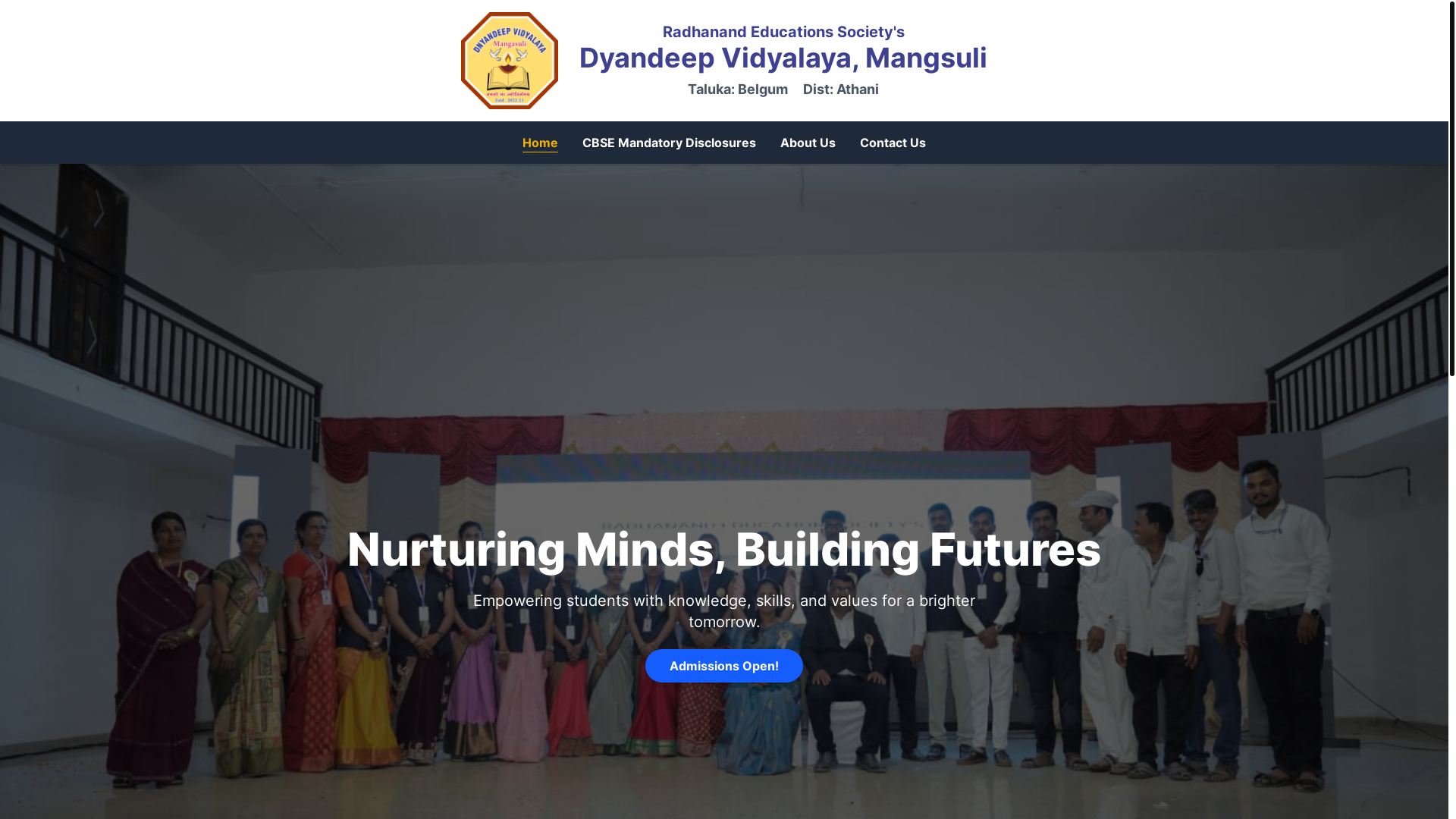 website screenshot of https://resdyandeep.in/