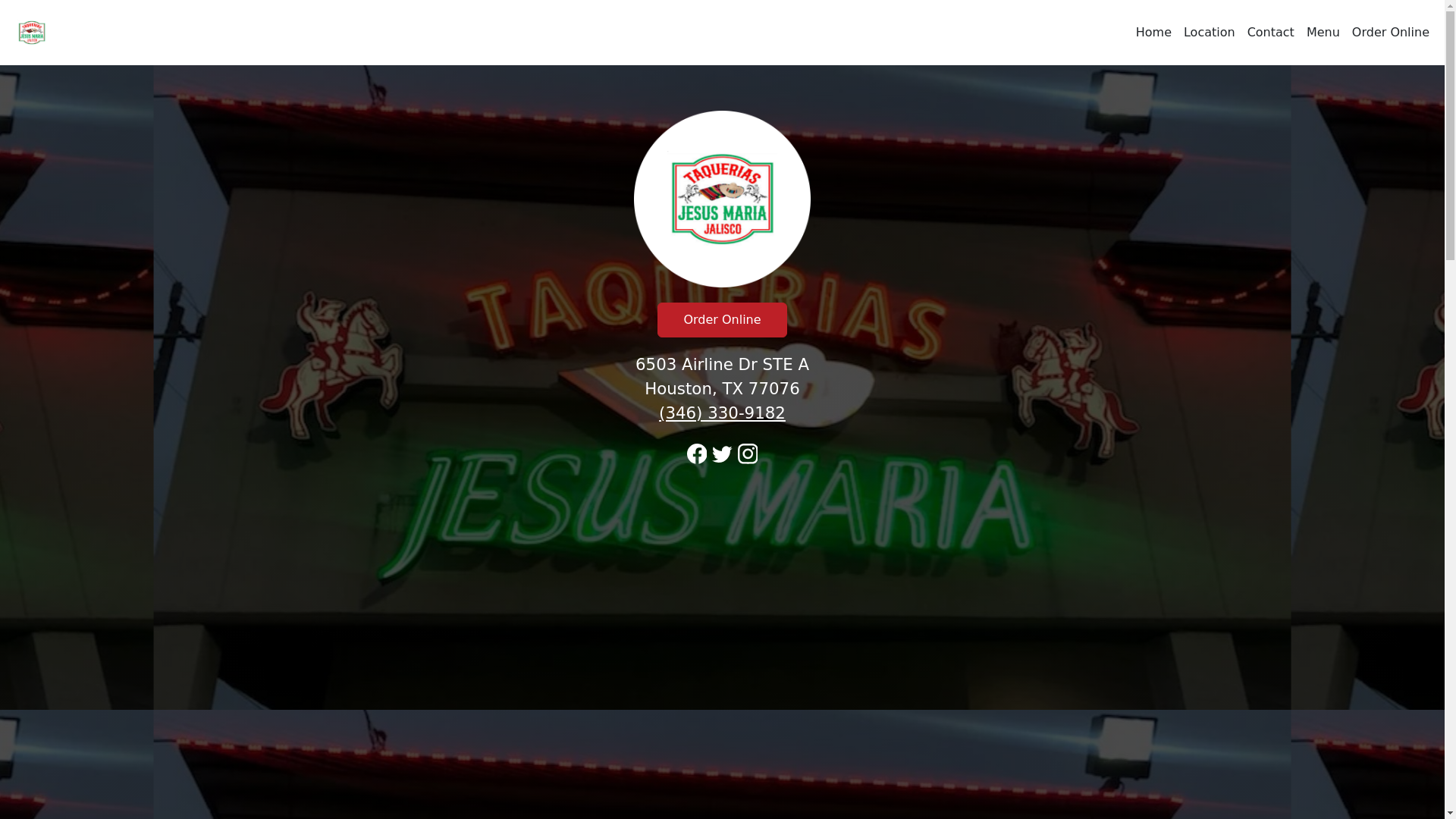 website screenshot of https://taqueriasjesusmariatx.com/