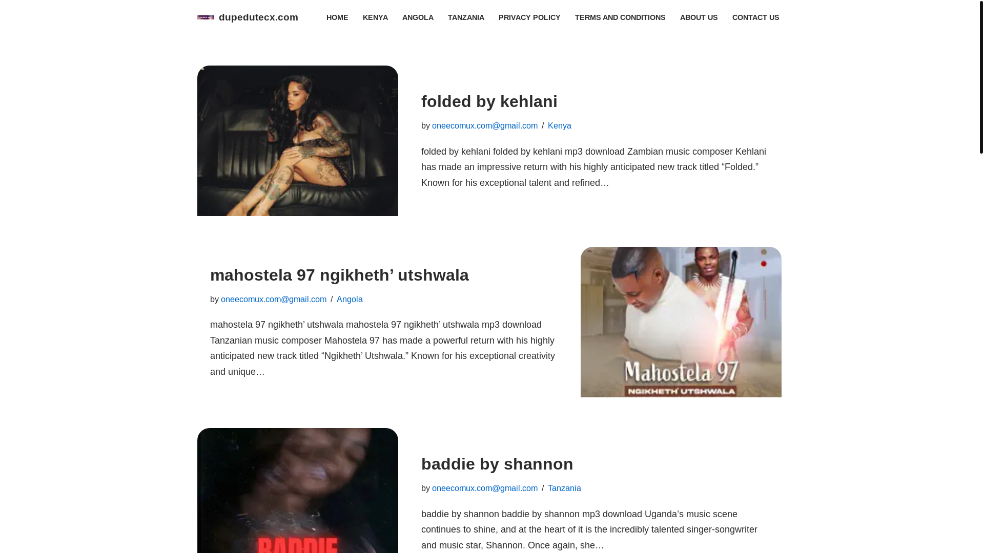 website screenshot of https://dupedutecx.com/