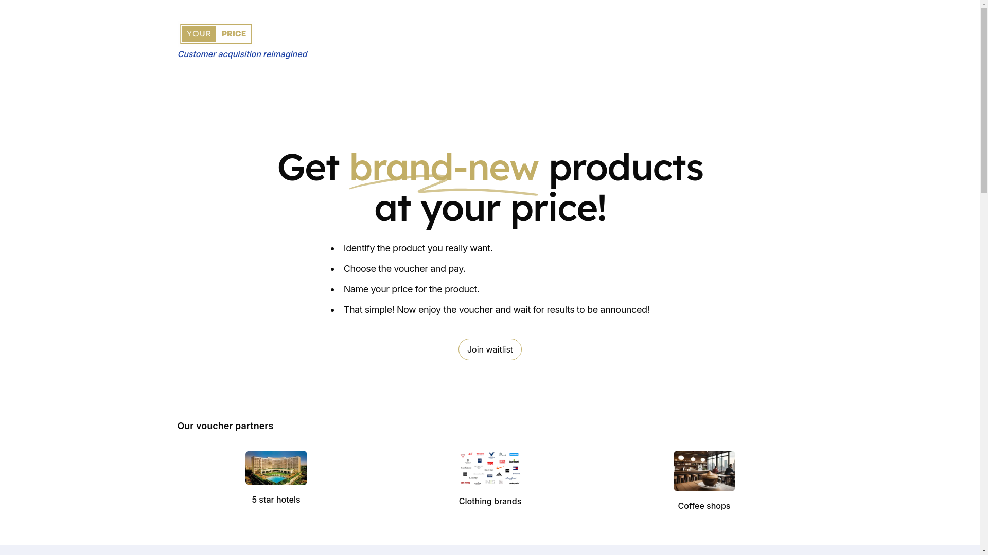 website screenshot of https://your-price-ui.pages.dev/