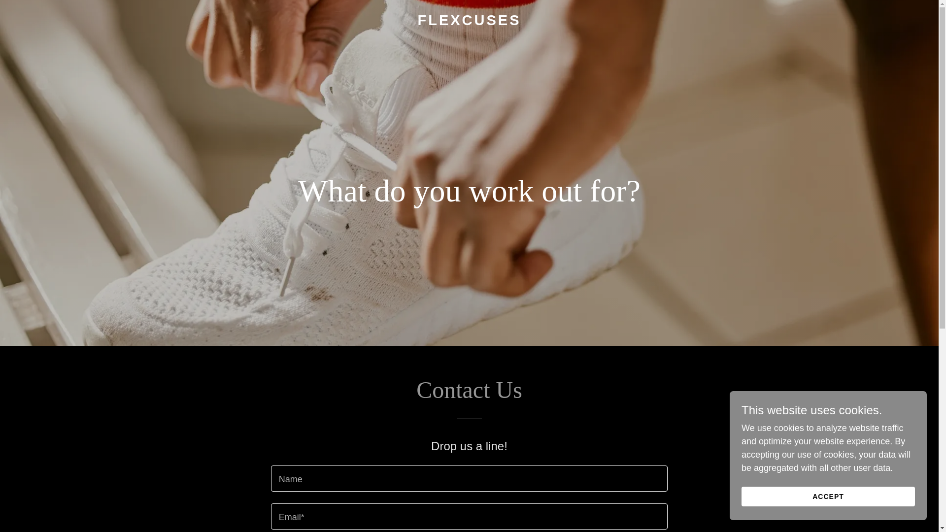 website screenshot of https://flexcuses.com/