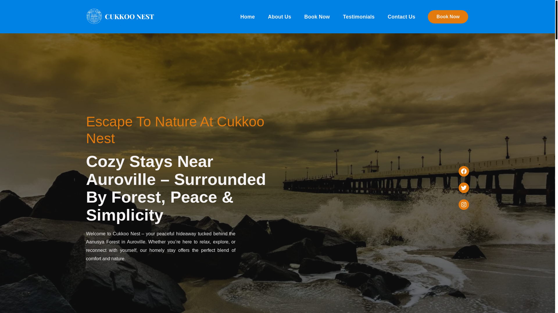 website screenshot of https://cukkoonest.in/