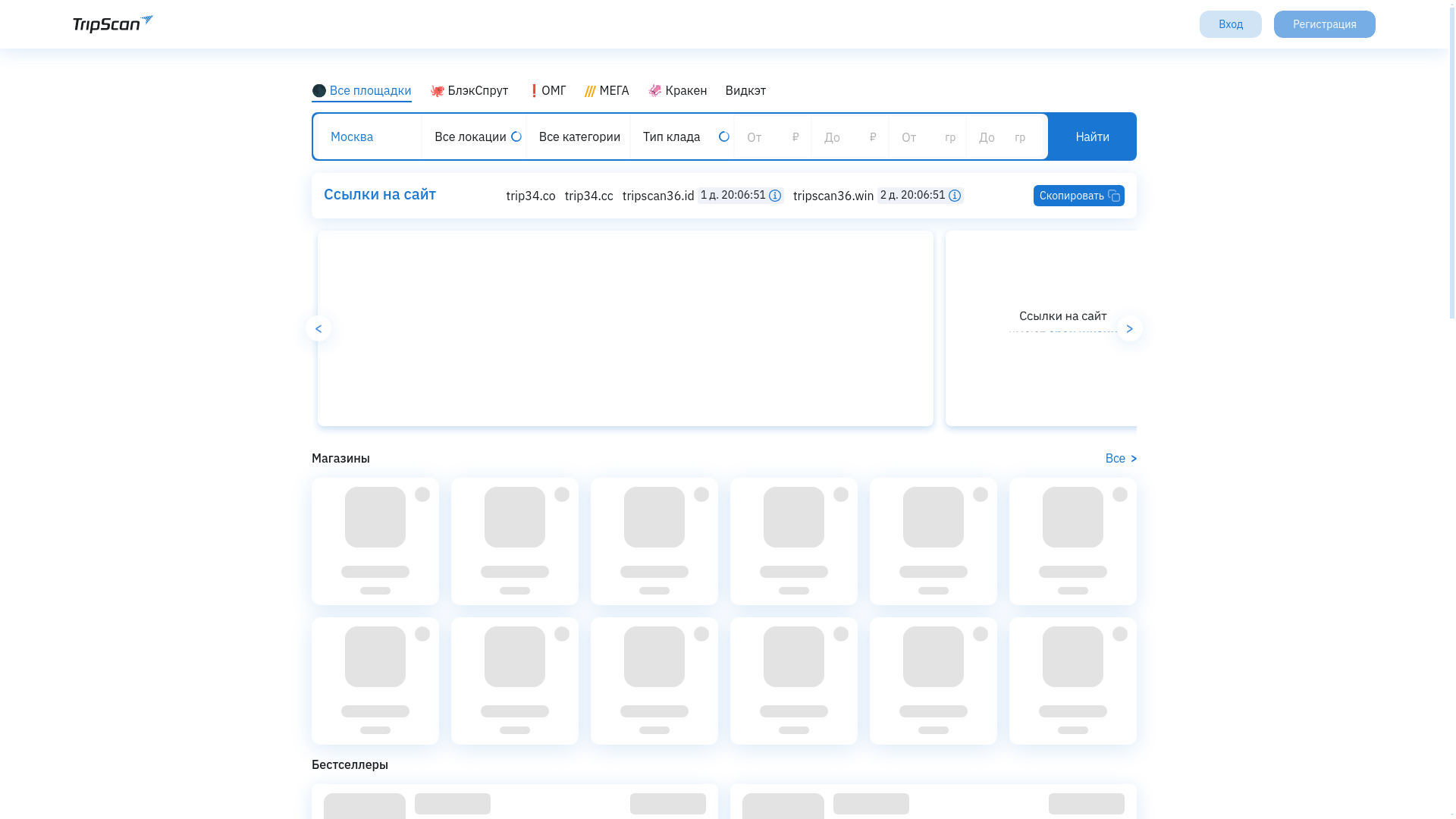 website screenshot of https://trip-scan.biz/