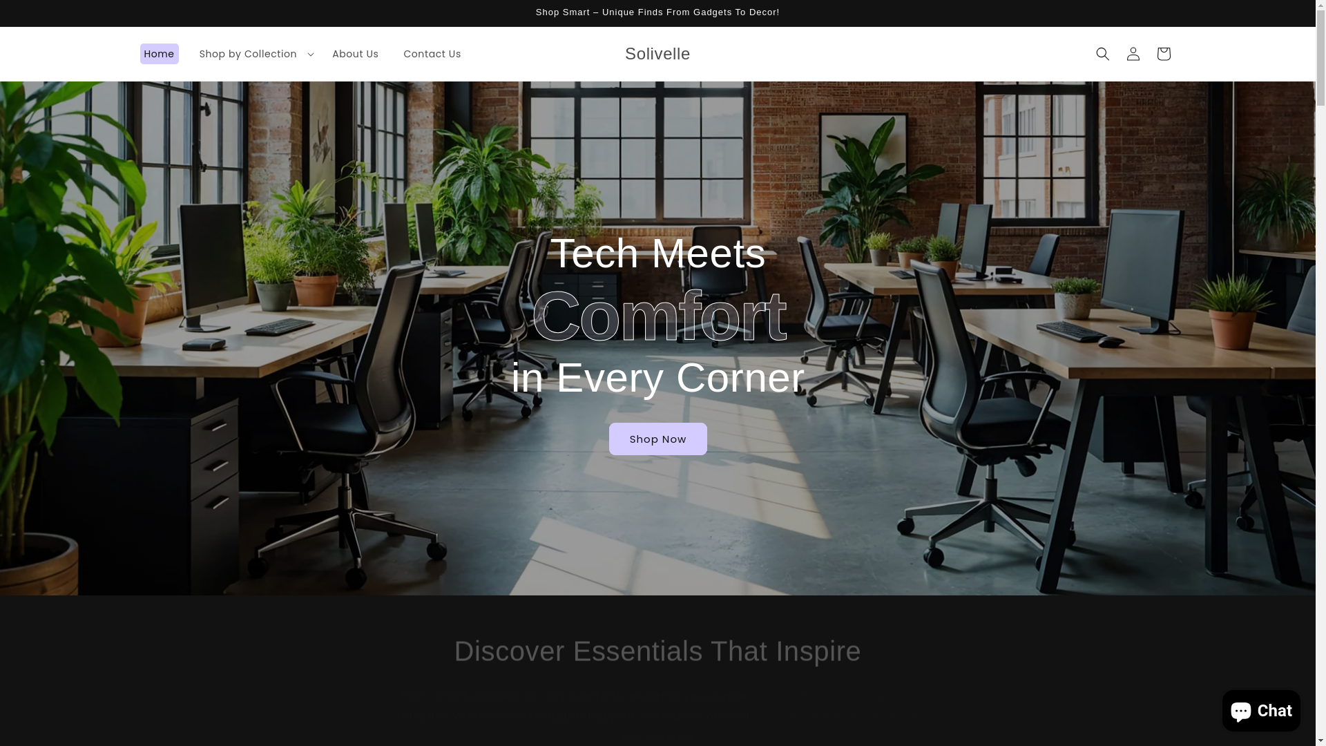 website screenshot of https://solivelle.shop/