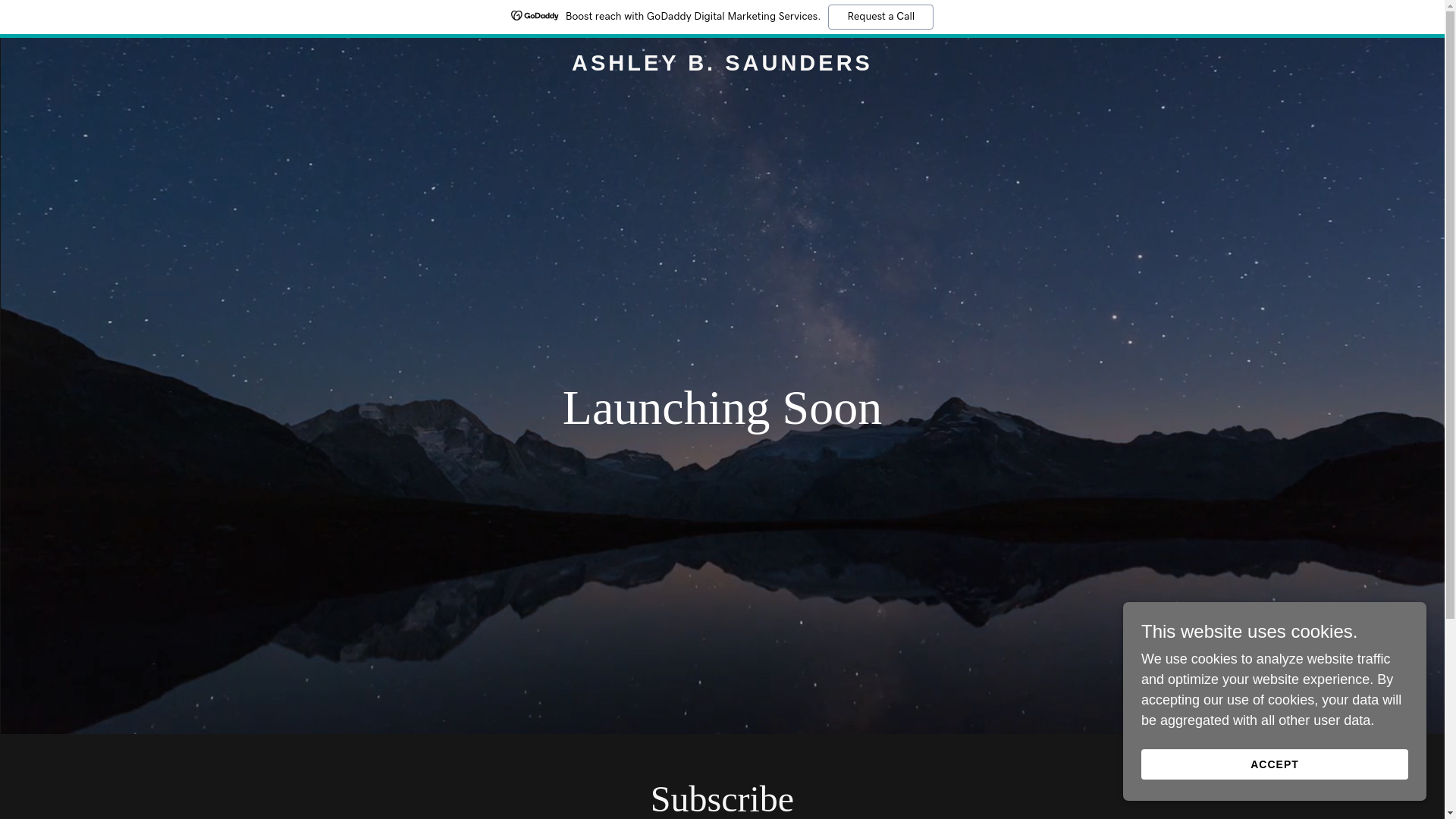 website screenshot of https://sirashleybsaunders.com/