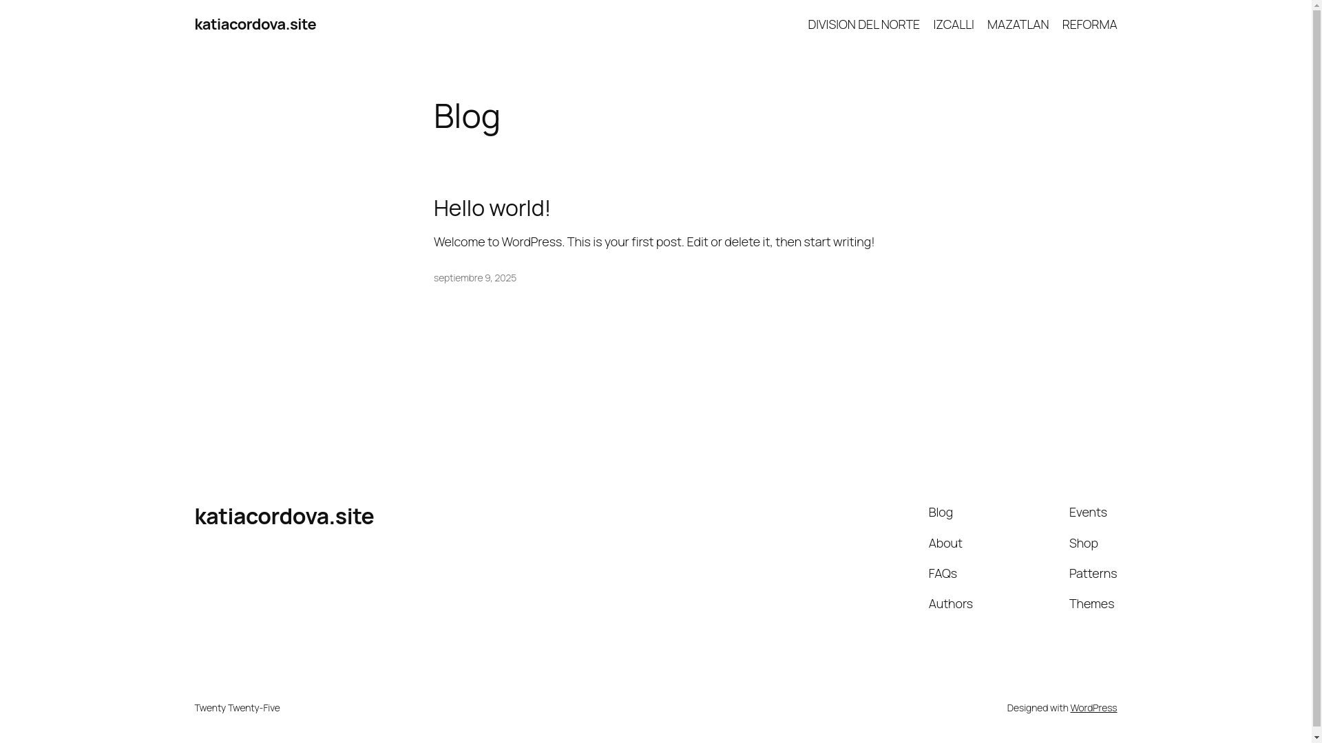 website screenshot of https://katiacordova.site/