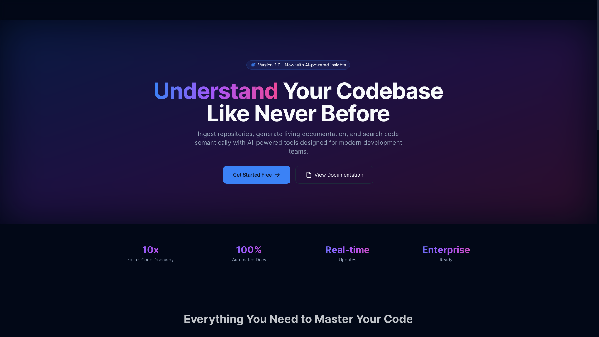 website screenshot of https://codebaseai.ai/
