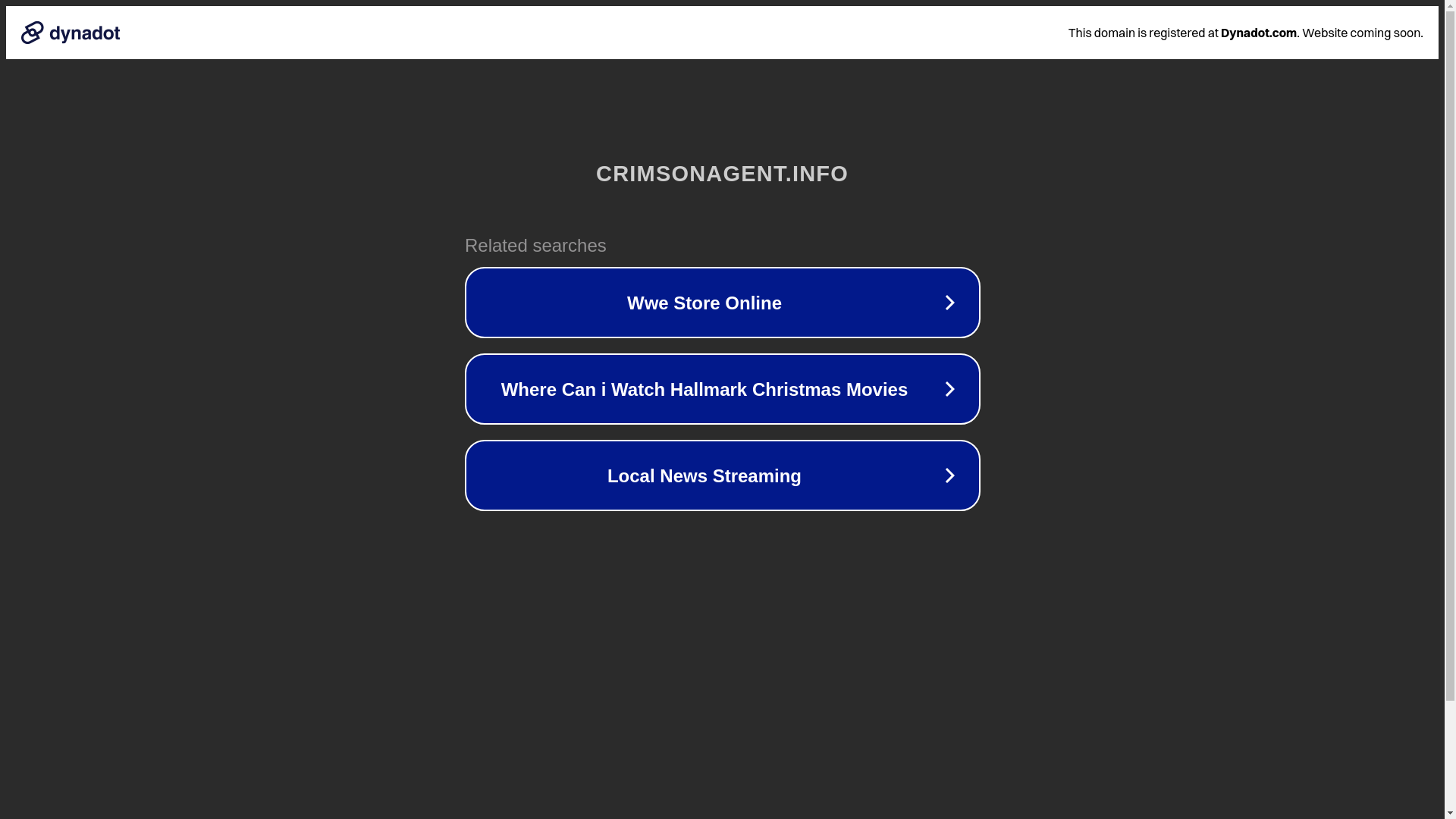 website screenshot of https://crimsonagent.info/
