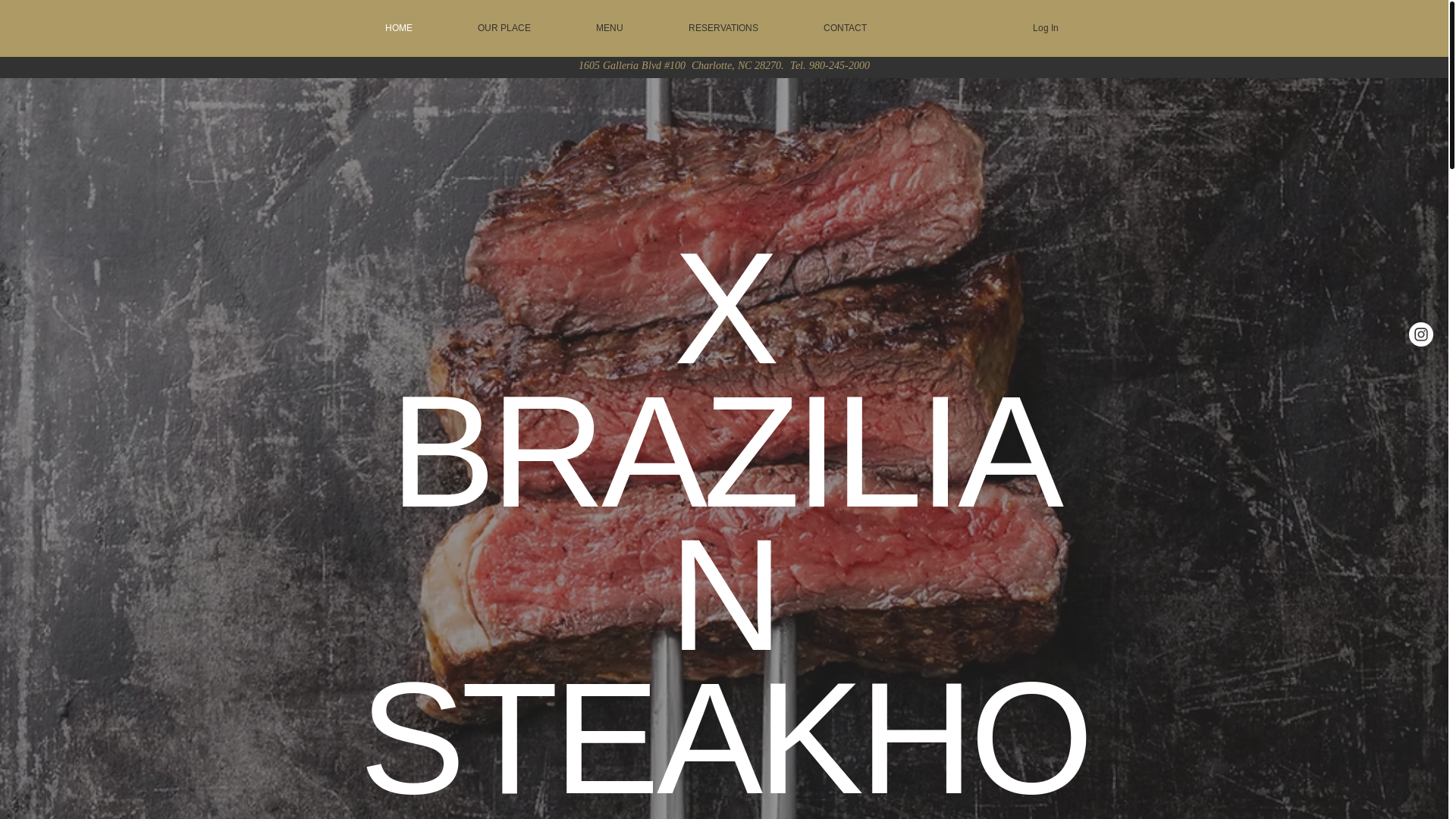 website screenshot of https://xbraziliansteakhouse.com/