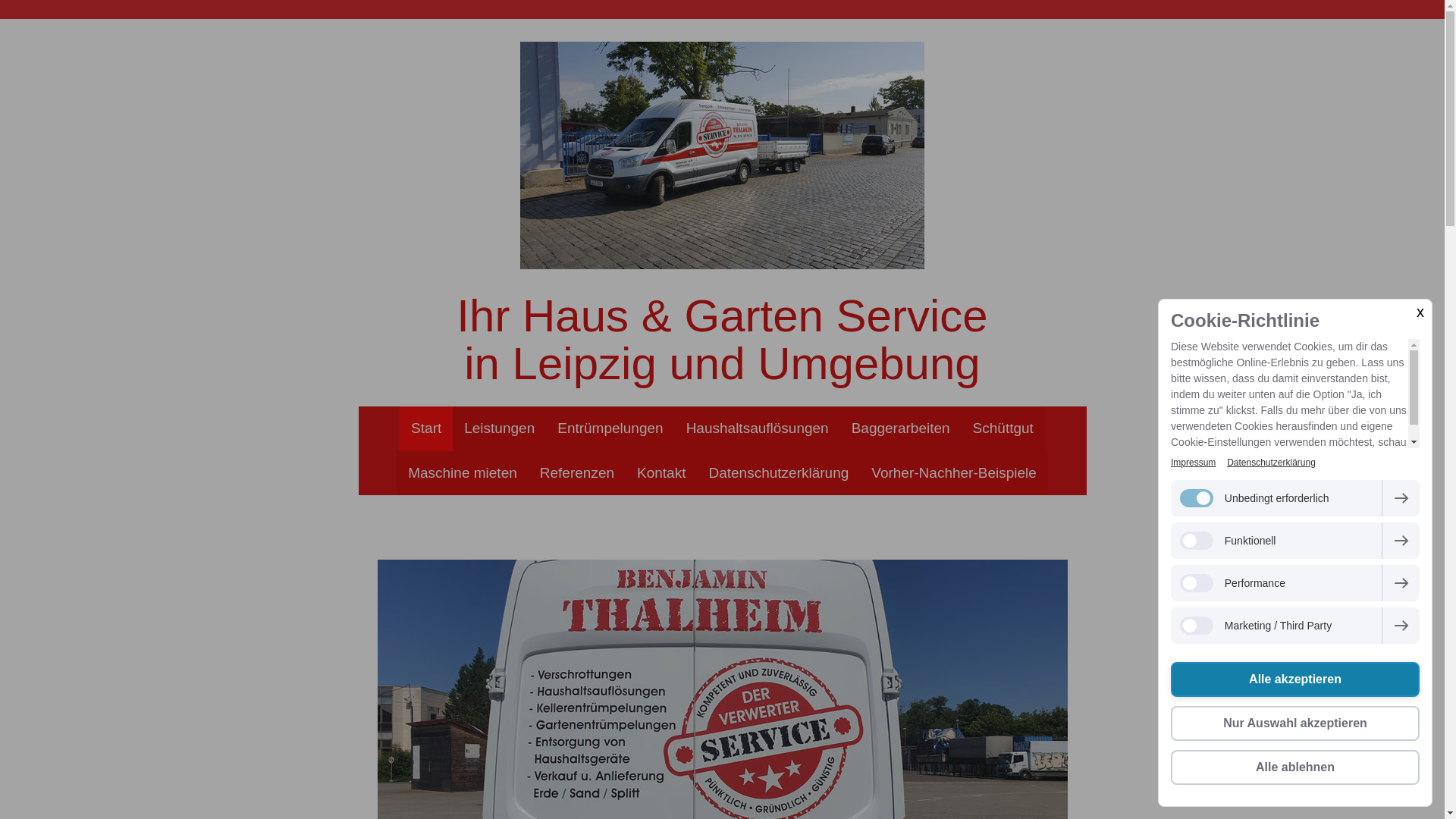 website screenshot of https://der-verwerter.eu/