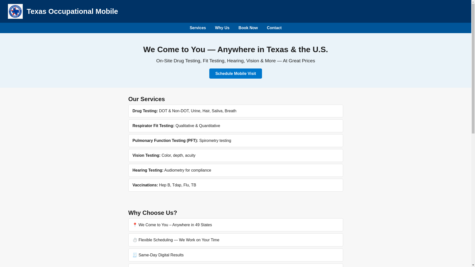 website screenshot of https://texasoccmob.com/