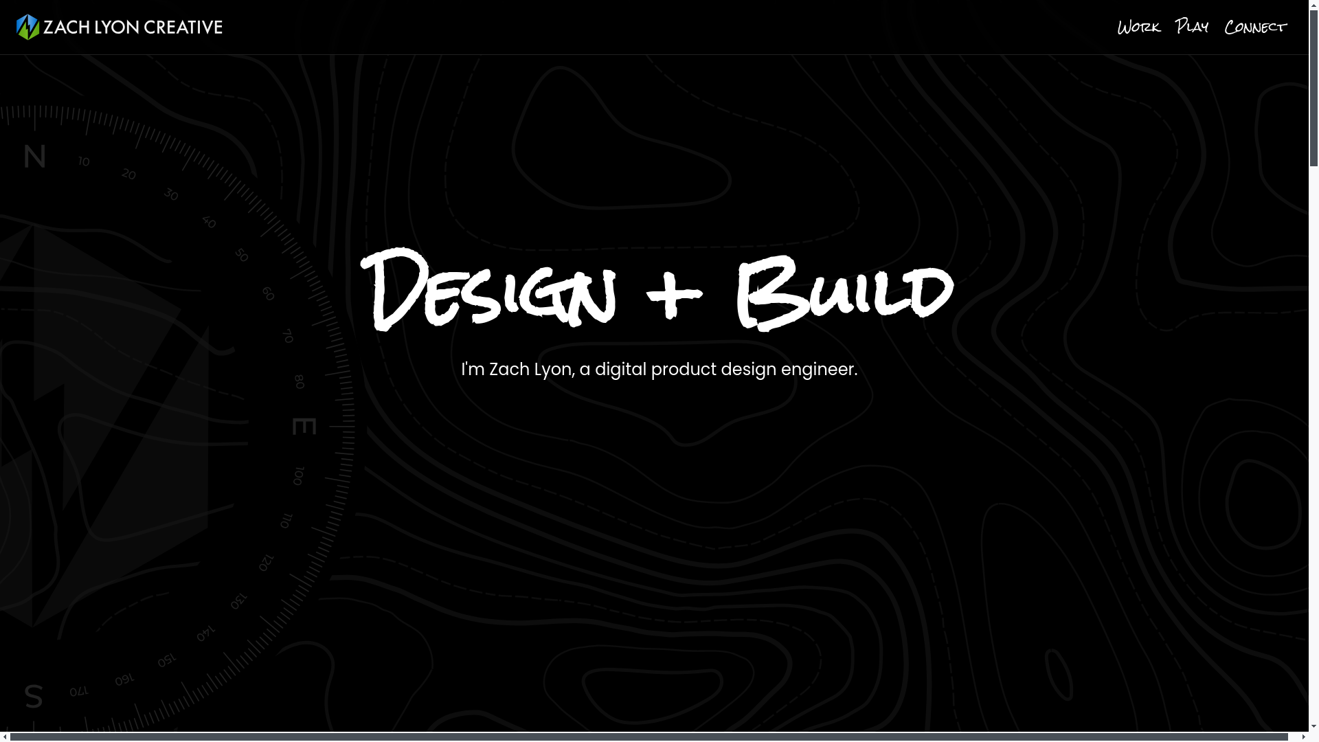 website screenshot of https://zachlyon.pages.dev/