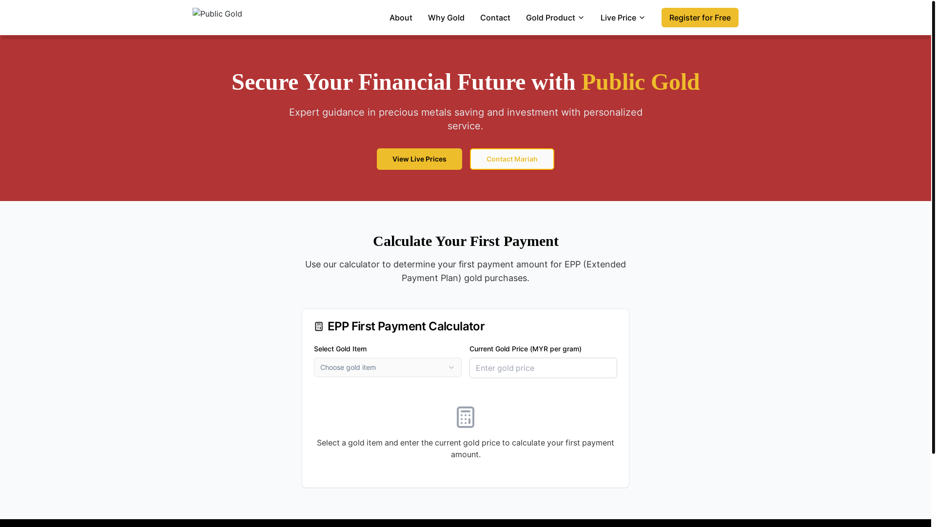 website screenshot of https://mariahmenjeni.com/