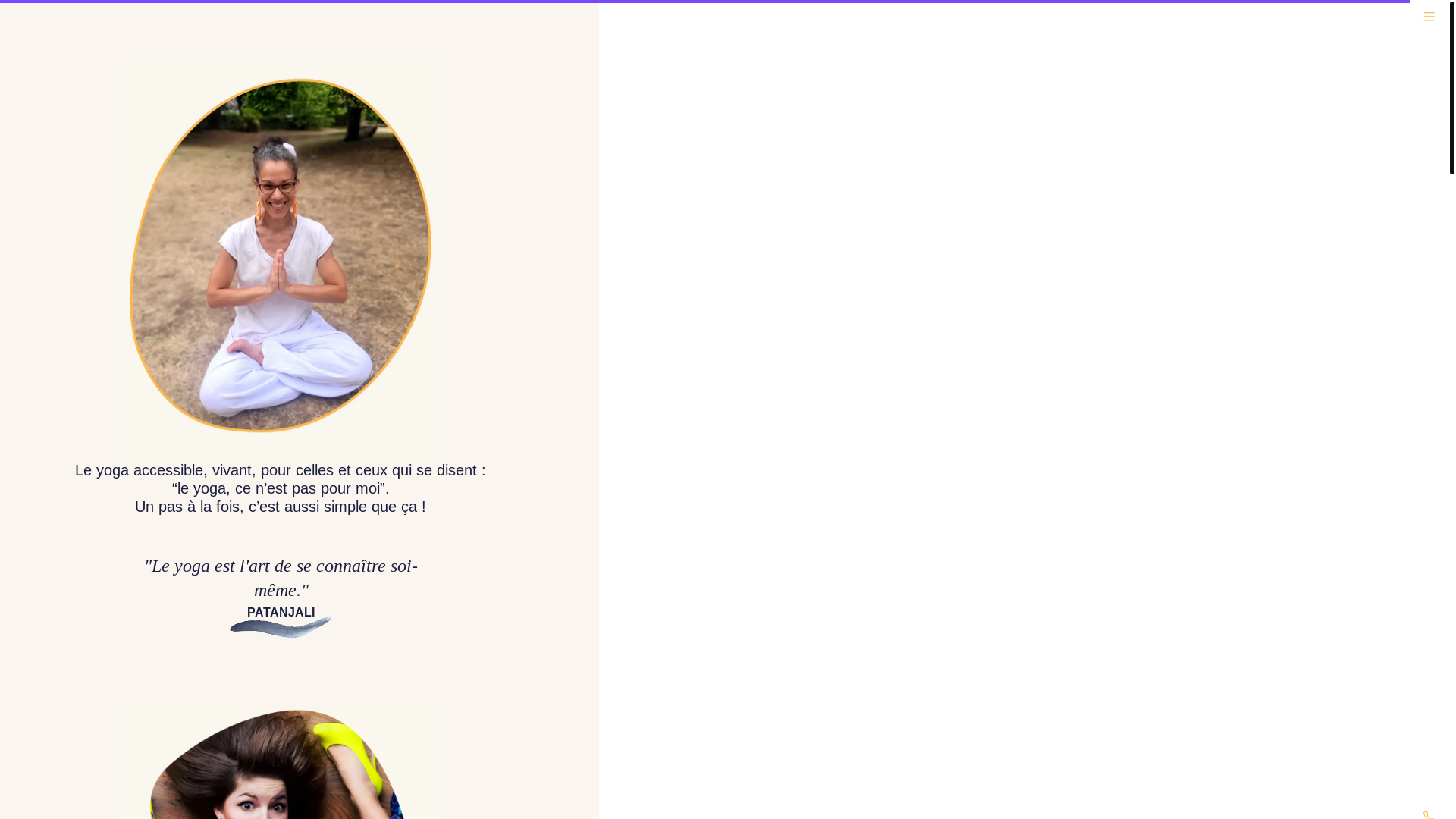 website screenshot of https://isabelleyoga.fr/