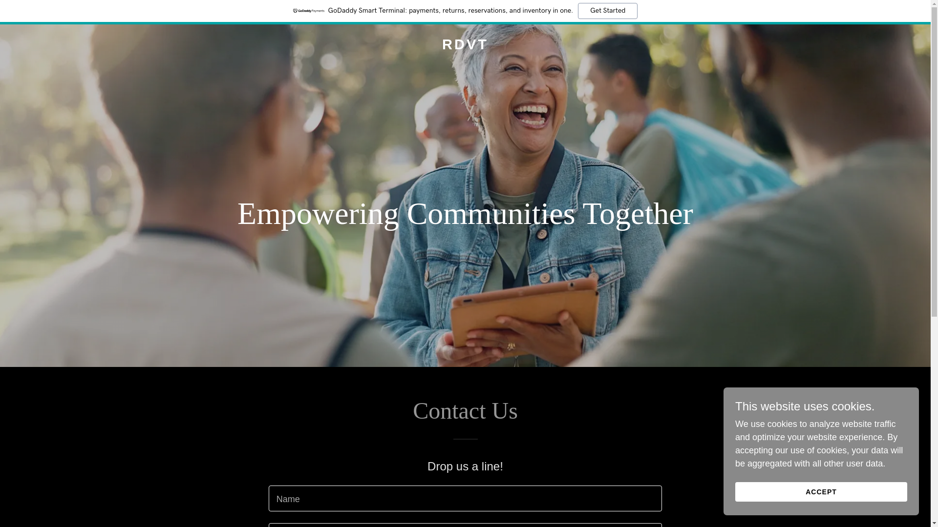 website screenshot of https://rdvt.org/