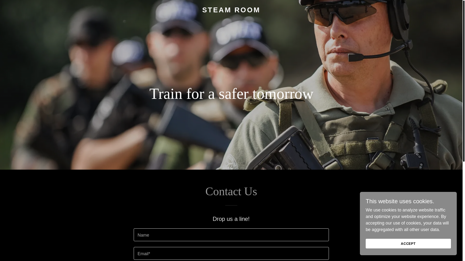 website screenshot of https://steamroom.vip/