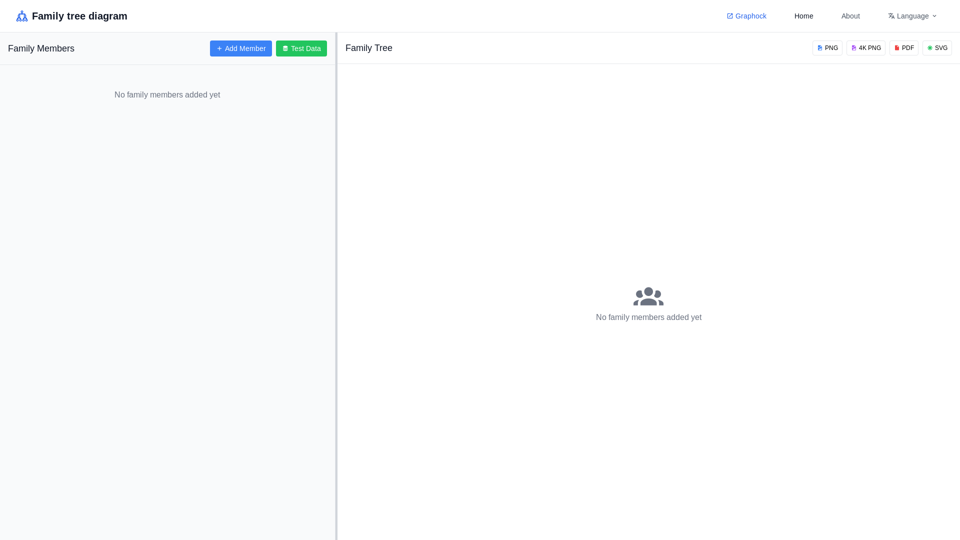 website screenshot of https://graphock-family.pages.dev/