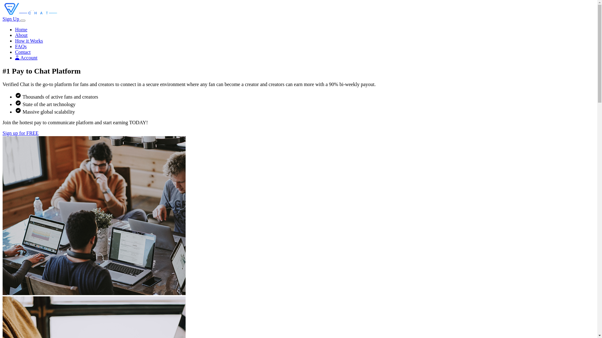 website screenshot of https://verified-chat-frontend.pages.dev/